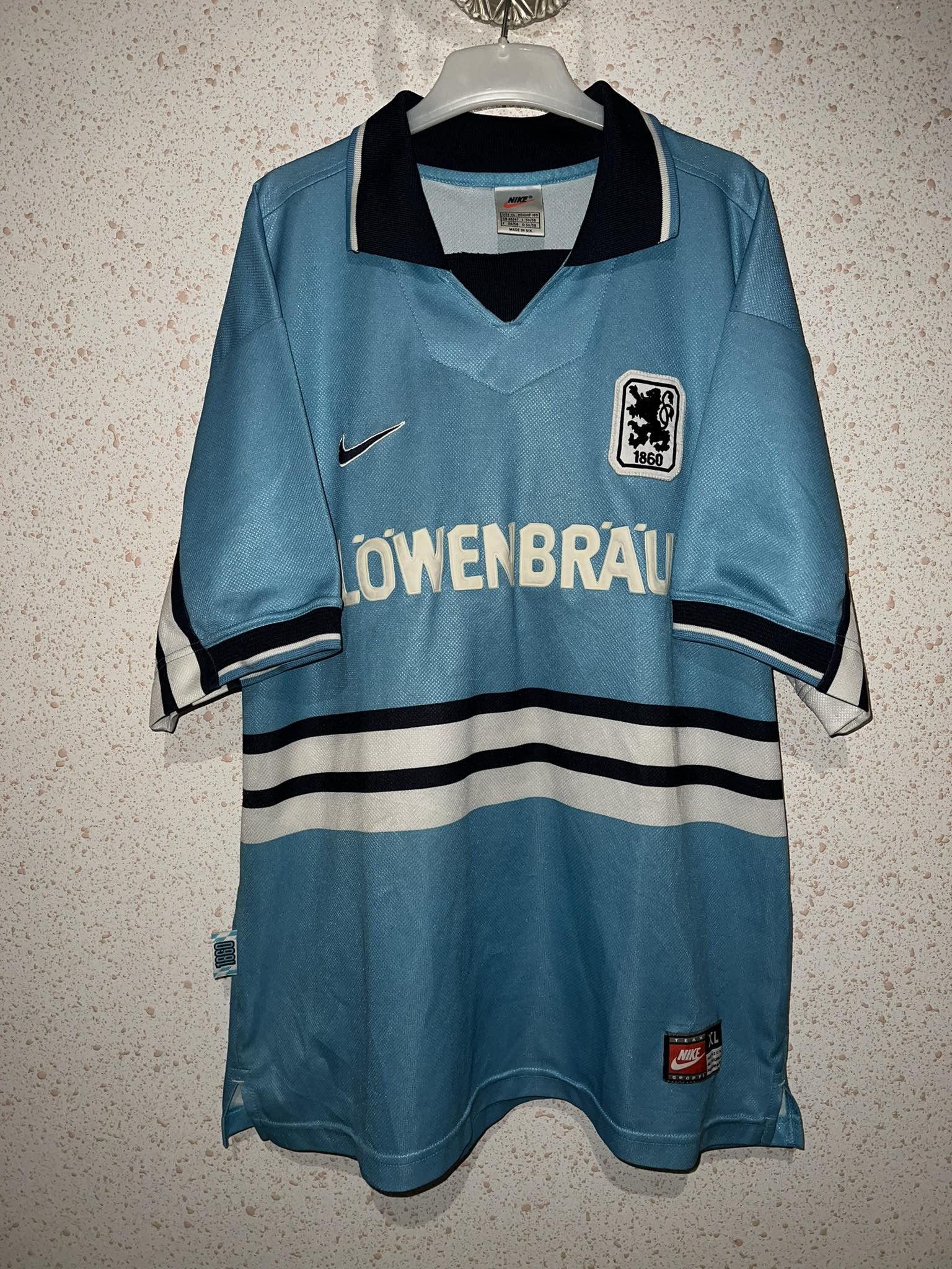 Vintage Nike TSV 1860 MUNICH 2005-2006 Away Soccer Jersey Shirt Germany  SIZE: XL