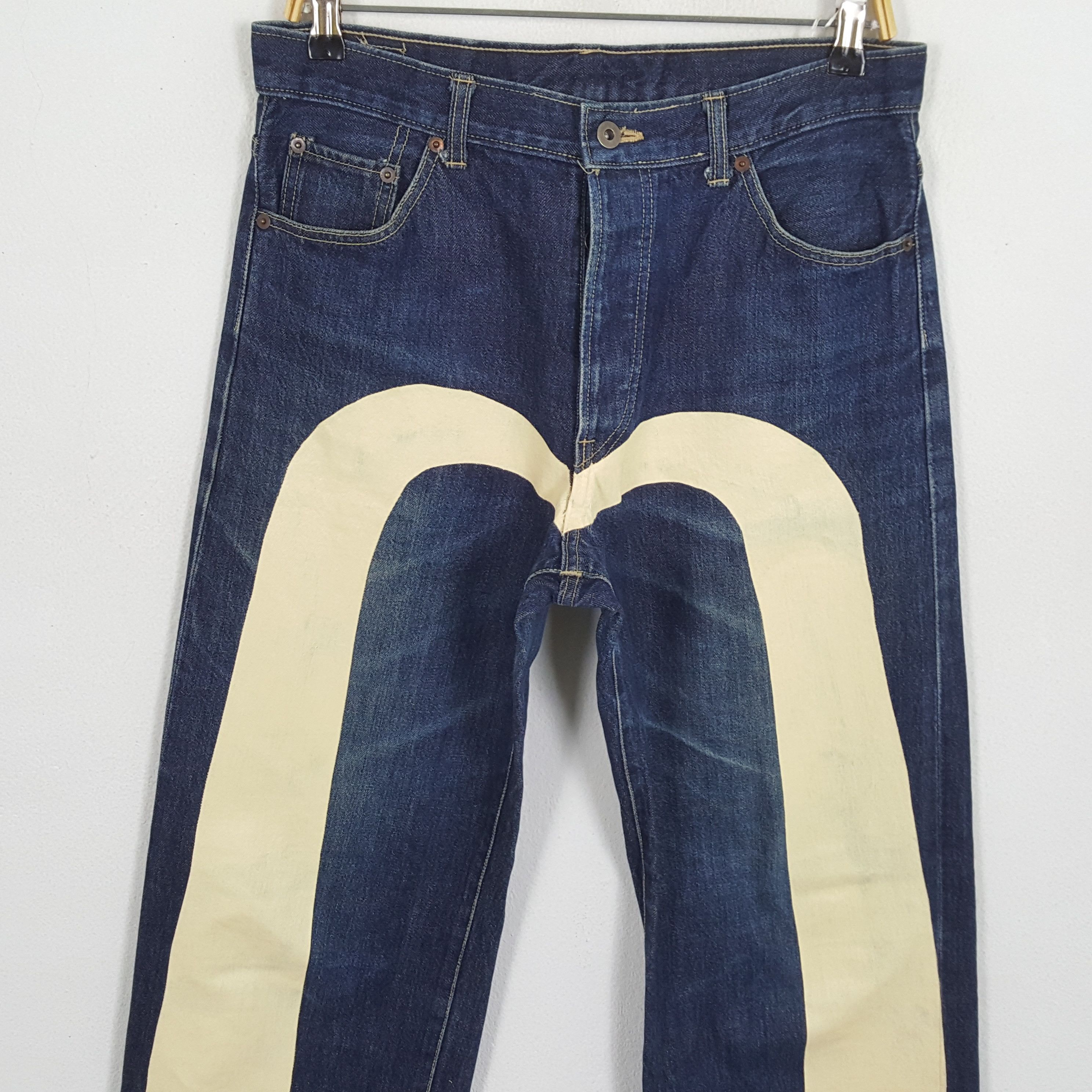 Japanese Brand × Vintage Vintage EVIS Japanese Brand Daicock Custom Denim Jeans Size US 31 - 2 Thumbnail