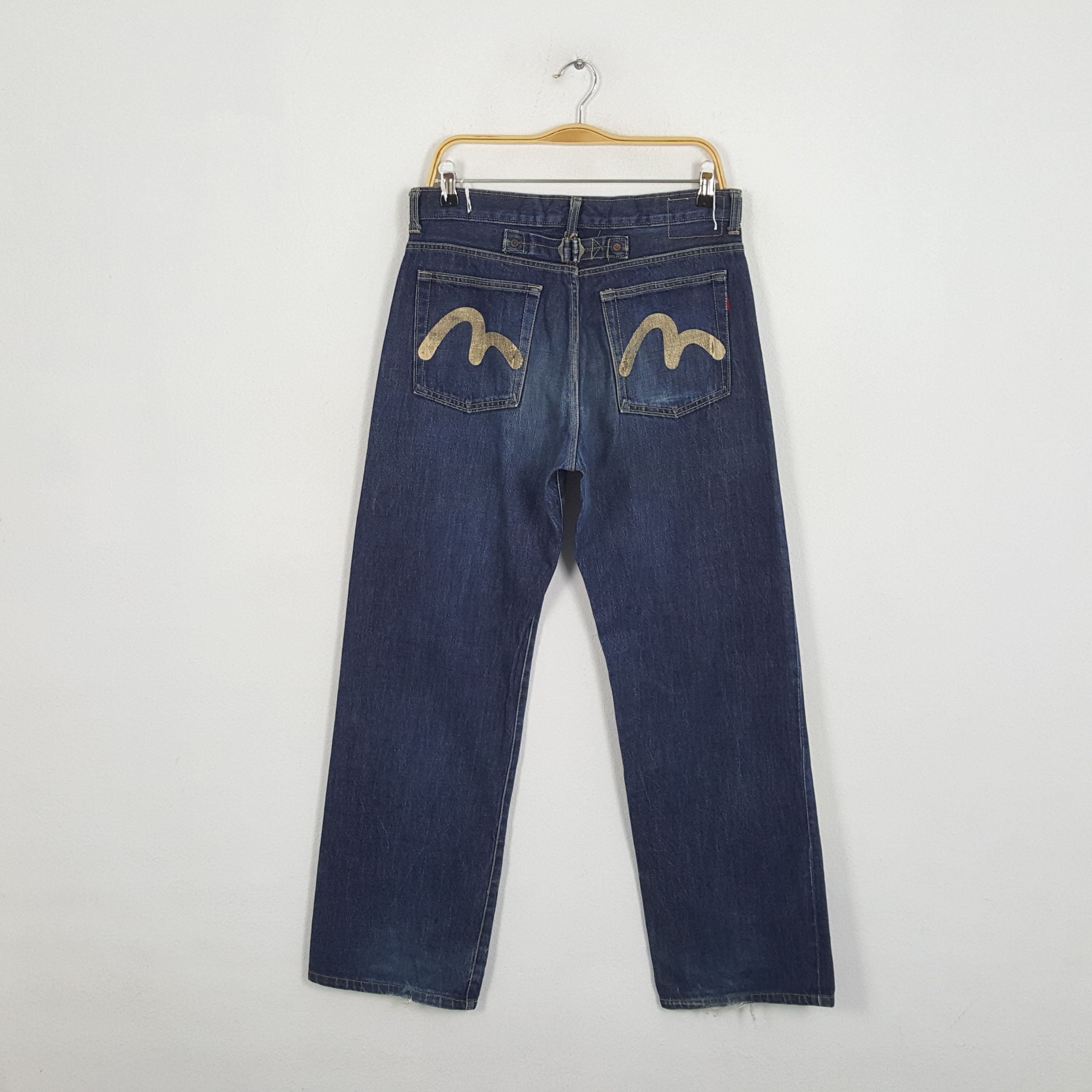 Japanese Brand × Vintage Vintage EVIS Japanese Brand Daicock Custom Denim Jeans Size US 31 - 4 Thumbnail