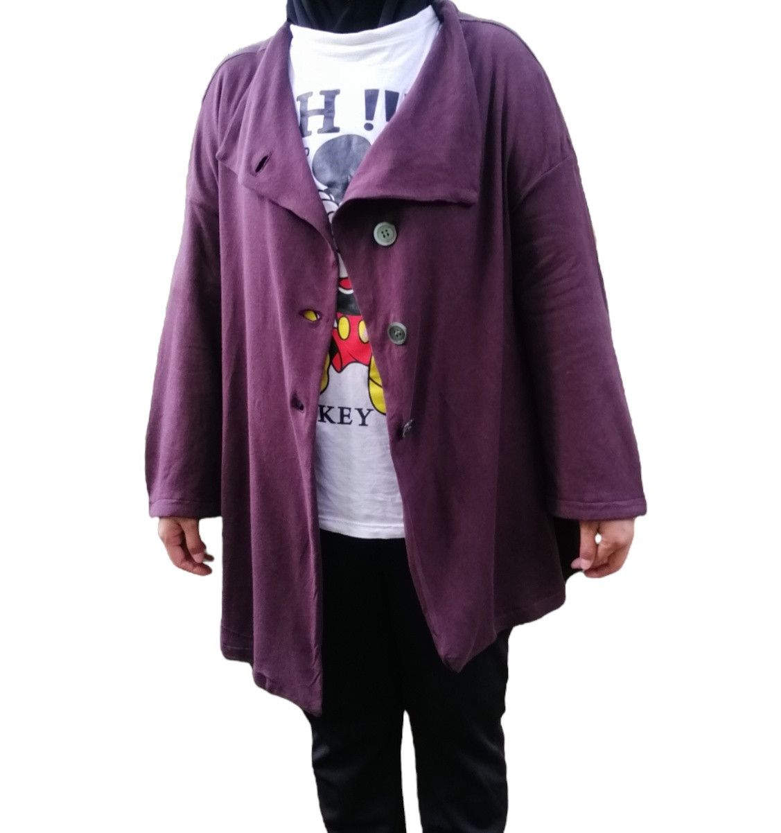 Yohji Yamamoto Y’s For Living by Yohji Yamamoto Button Dress Cardigan Size L / US 10 / IT 46 - 8 Thumbnail