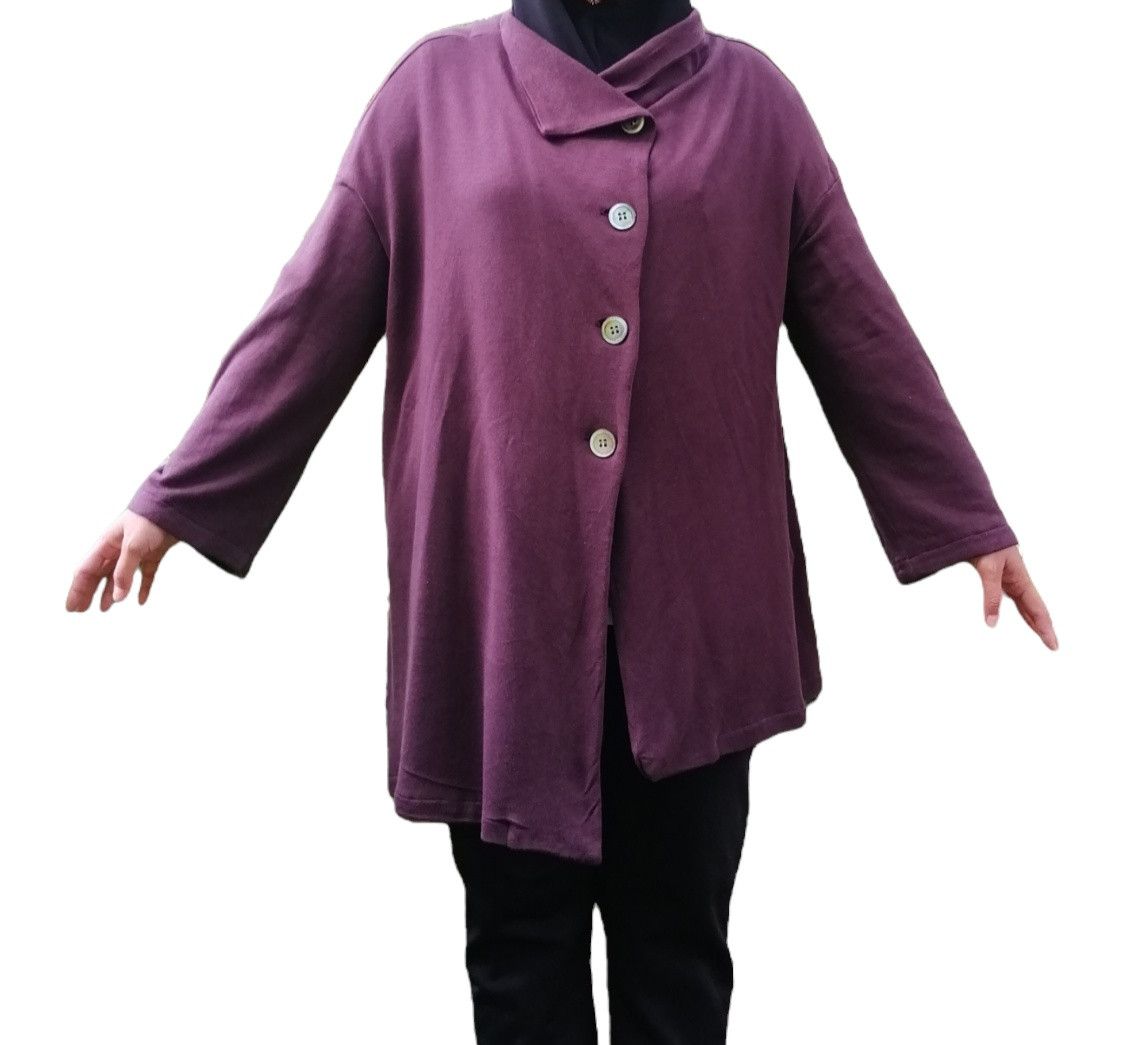 Yohji Yamamoto Y’s For Living by Yohji Yamamoto Button Dress Cardigan Size L / US 10 / IT 46 - 5 Thumbnail