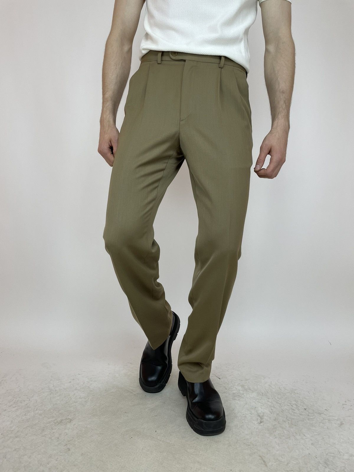 Other CORTEFIEL Pleated Trousers Mens beige pants size 42 Size US 32 / EU 48 - 3 Thumbnail