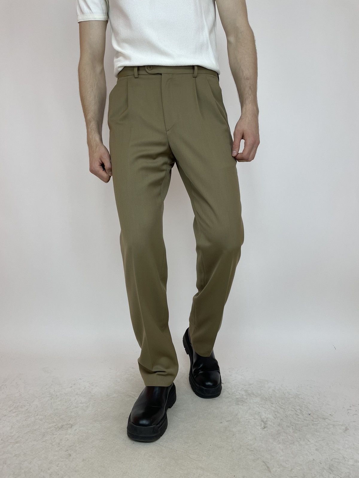 Other CORTEFIEL Pleated Trousers Mens beige pants size 42 Size US 32 / EU 48 - 1 Thumbnail