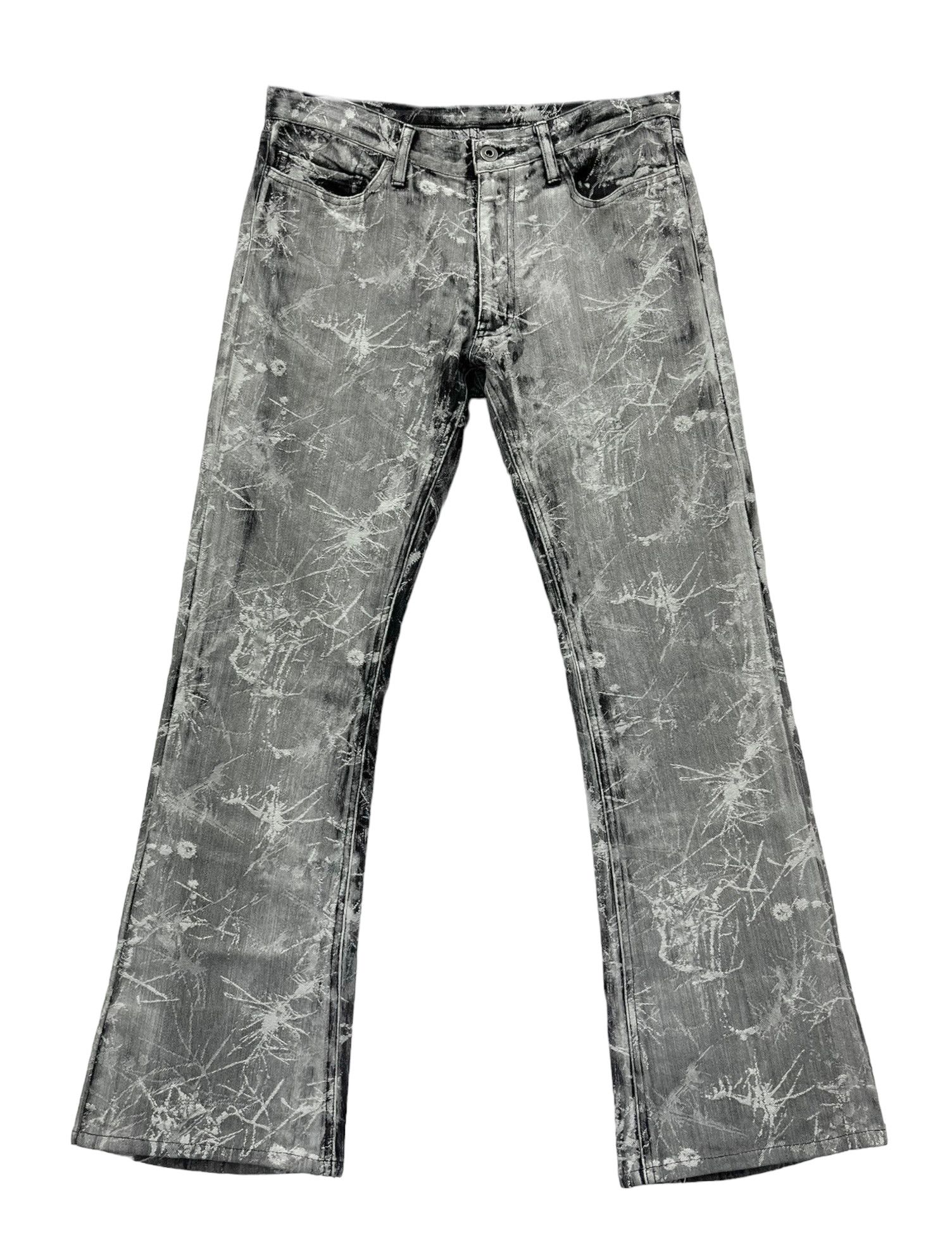 Self Edge × Vintage 🔥RUPERT JAPAN AcidWash Design Fabric Flare APOC Issey Style Size US 30 / EU 46 - 4 Thumbnail