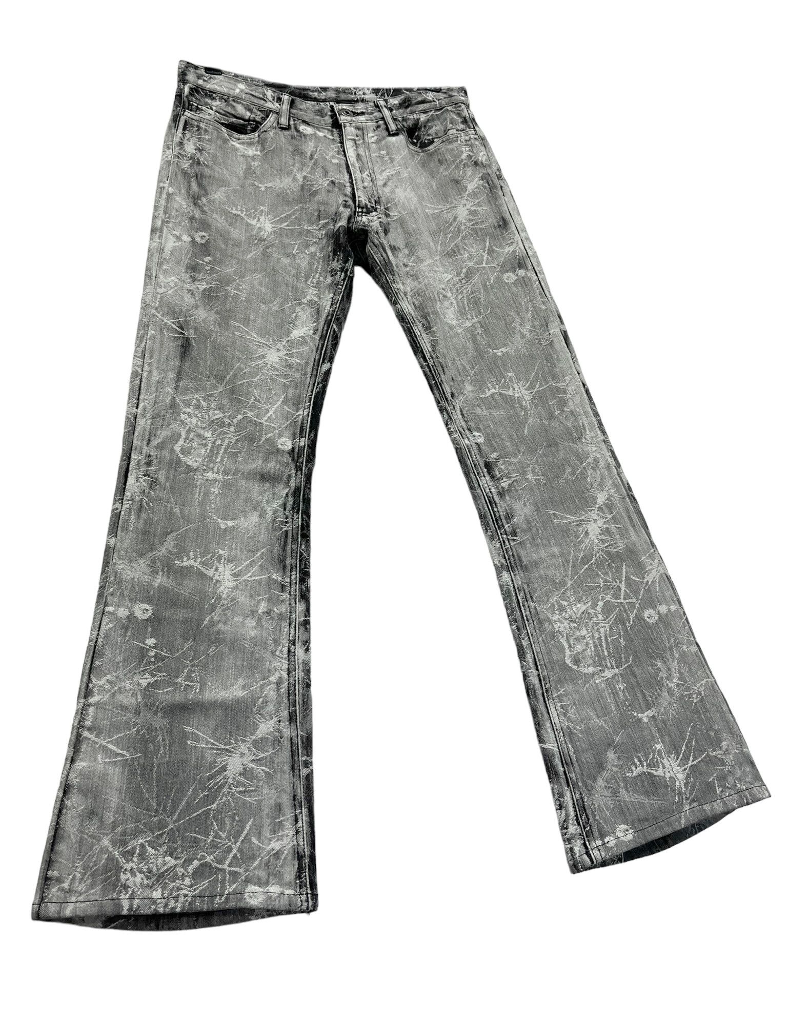 Self Edge × Vintage 🔥RUPERT JAPAN AcidWash Design Fabric Flare APOC Issey Style Size US 30 / EU 46 - 5 Thumbnail