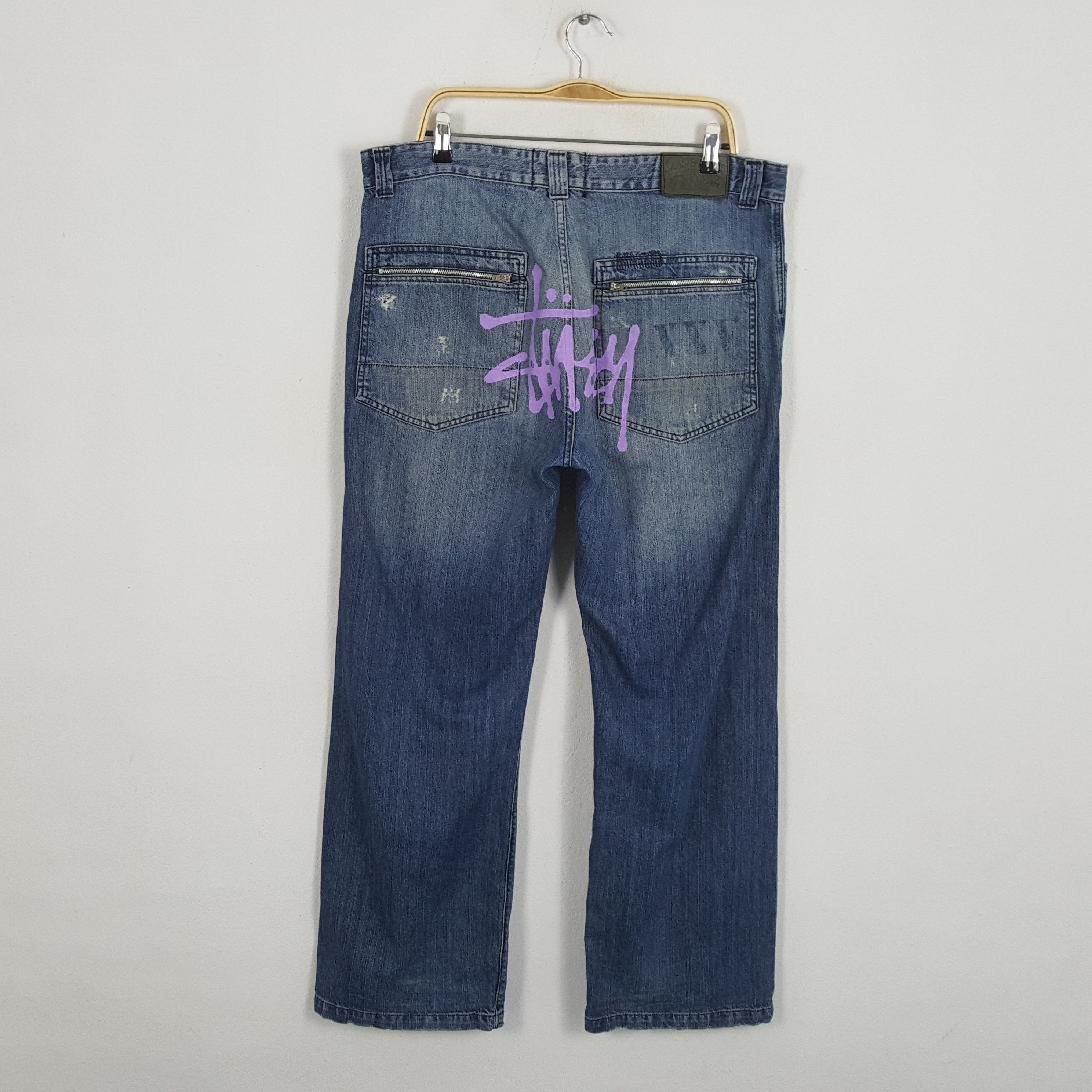Stussy × Vintage Vintage STUSSY Streetwear Skateboard American Style Jeans Size US 38 / EU 54 - 1 Thumbnail
