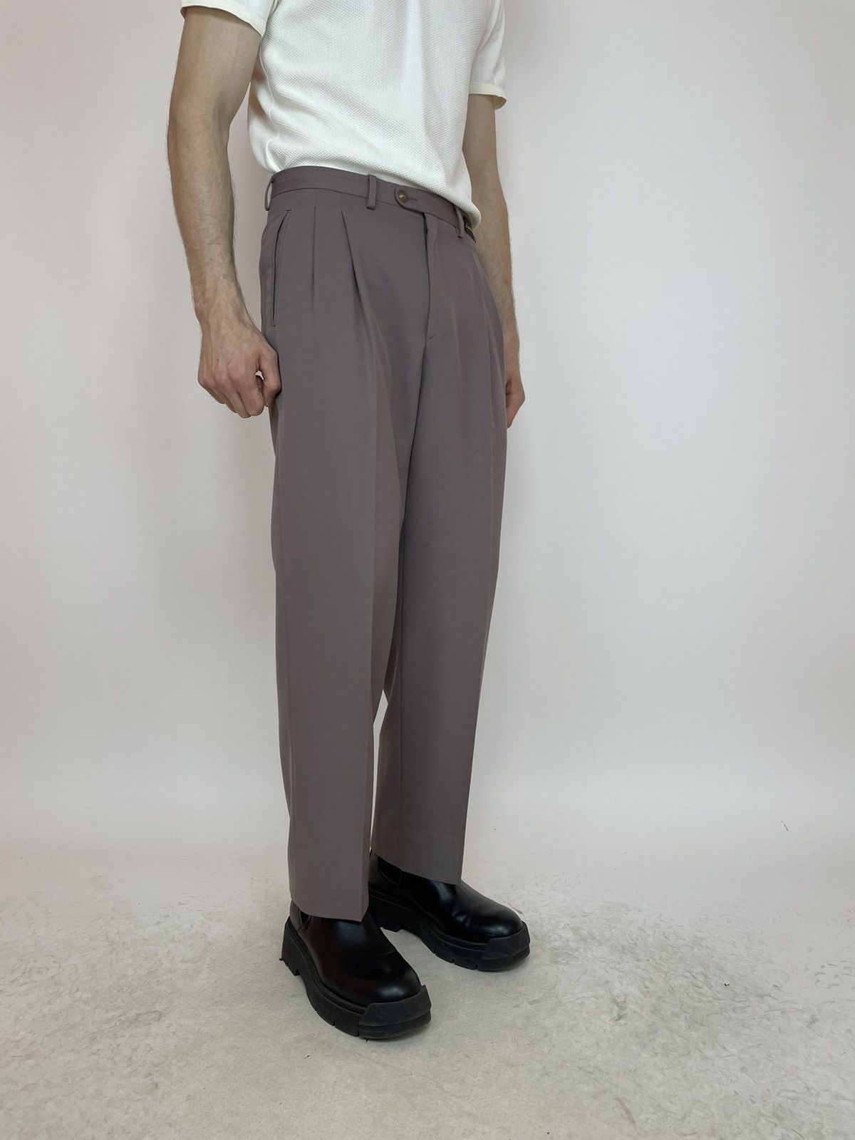 Vintage Emidio Tucci Vintage Pleated Trousers pants Mens size 44 Size US 34 / EU 50 - 7 Thumbnail