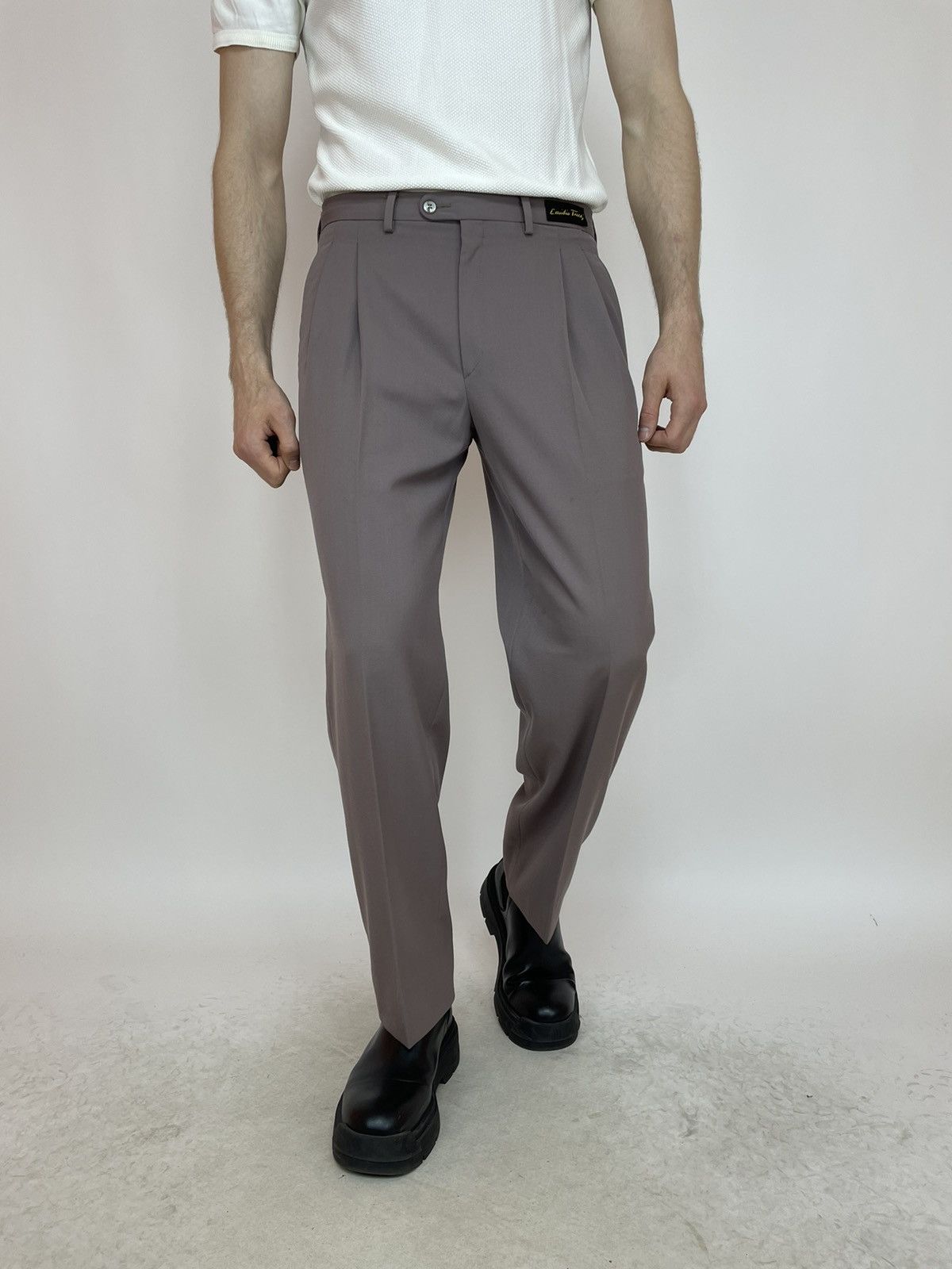 Vintage Emidio Tucci Vintage Pleated Trousers pants Mens size 44 Size US 34 / EU 50 - 1 Thumbnail