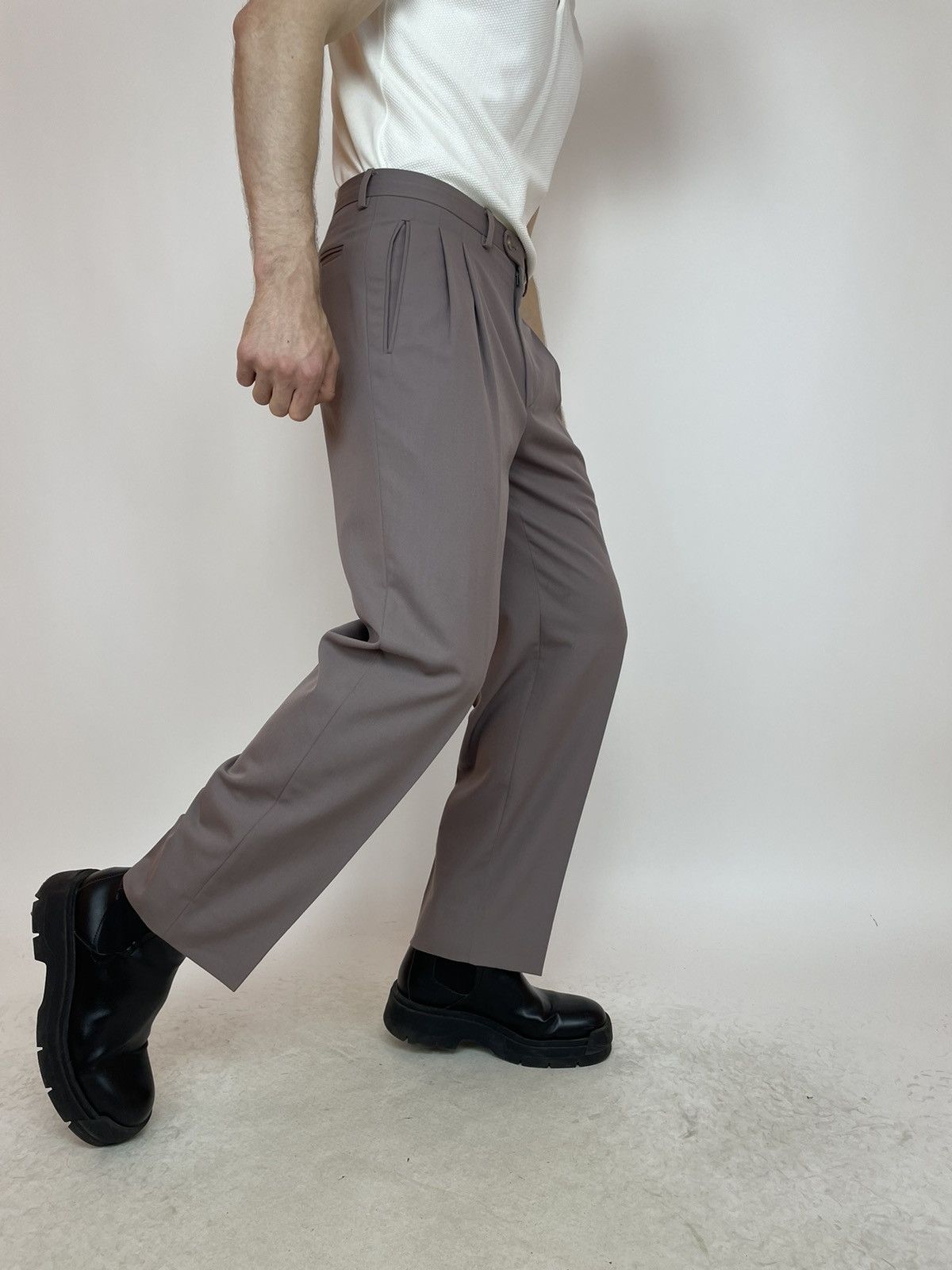 Vintage Emidio Tucci Vintage Pleated Trousers pants Mens size 44 Size US 34 / EU 50 - 4 Thumbnail