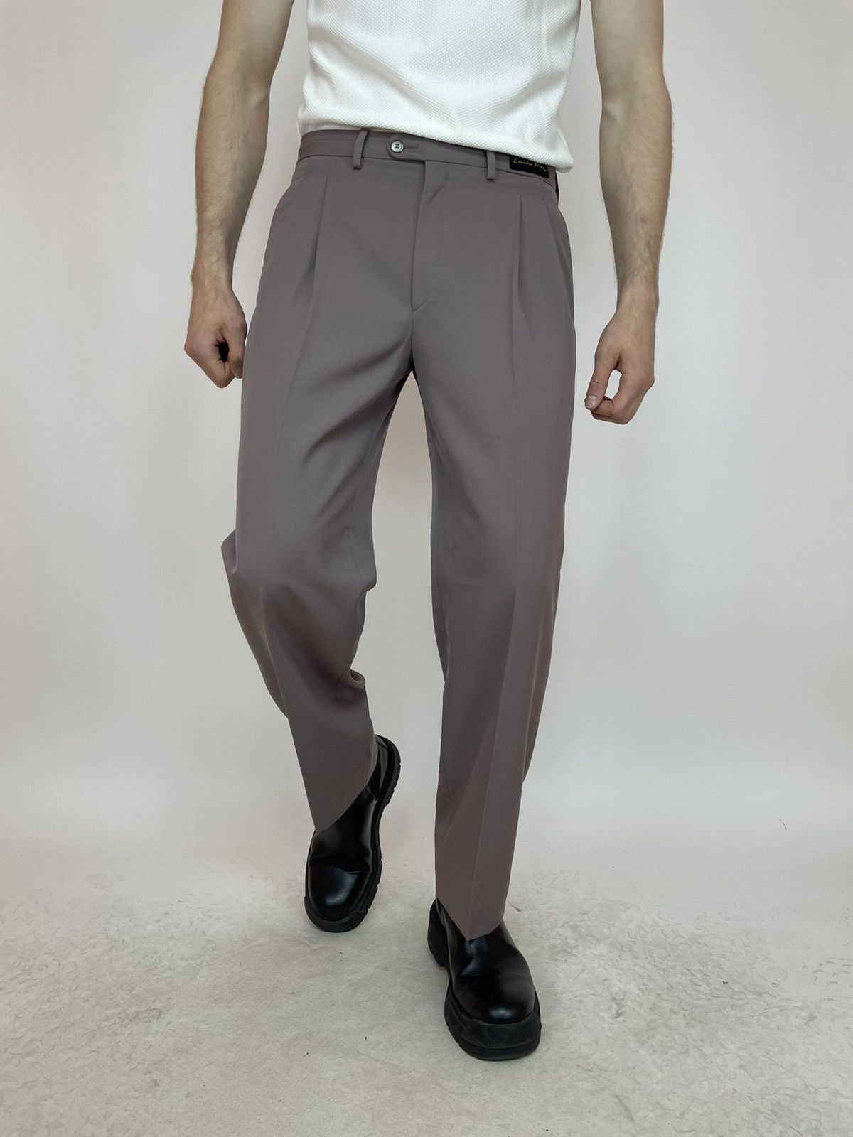 Vintage Emidio Tucci Vintage Pleated Trousers pants Mens size 44 Size US 34 / EU 50 - 3 Thumbnail