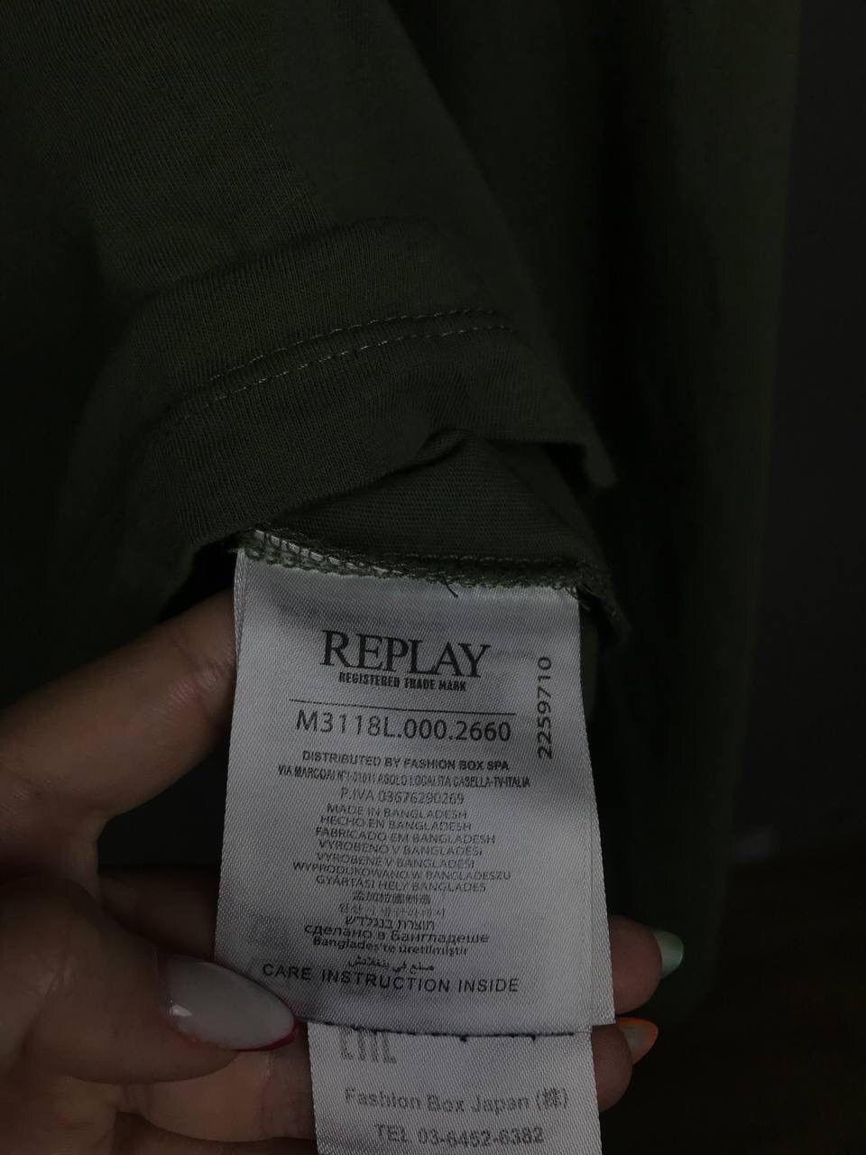Replay Replay luxury streetwear patch logo longsleeve Size US XL / EU 56 / 4 - 5 Thumbnail