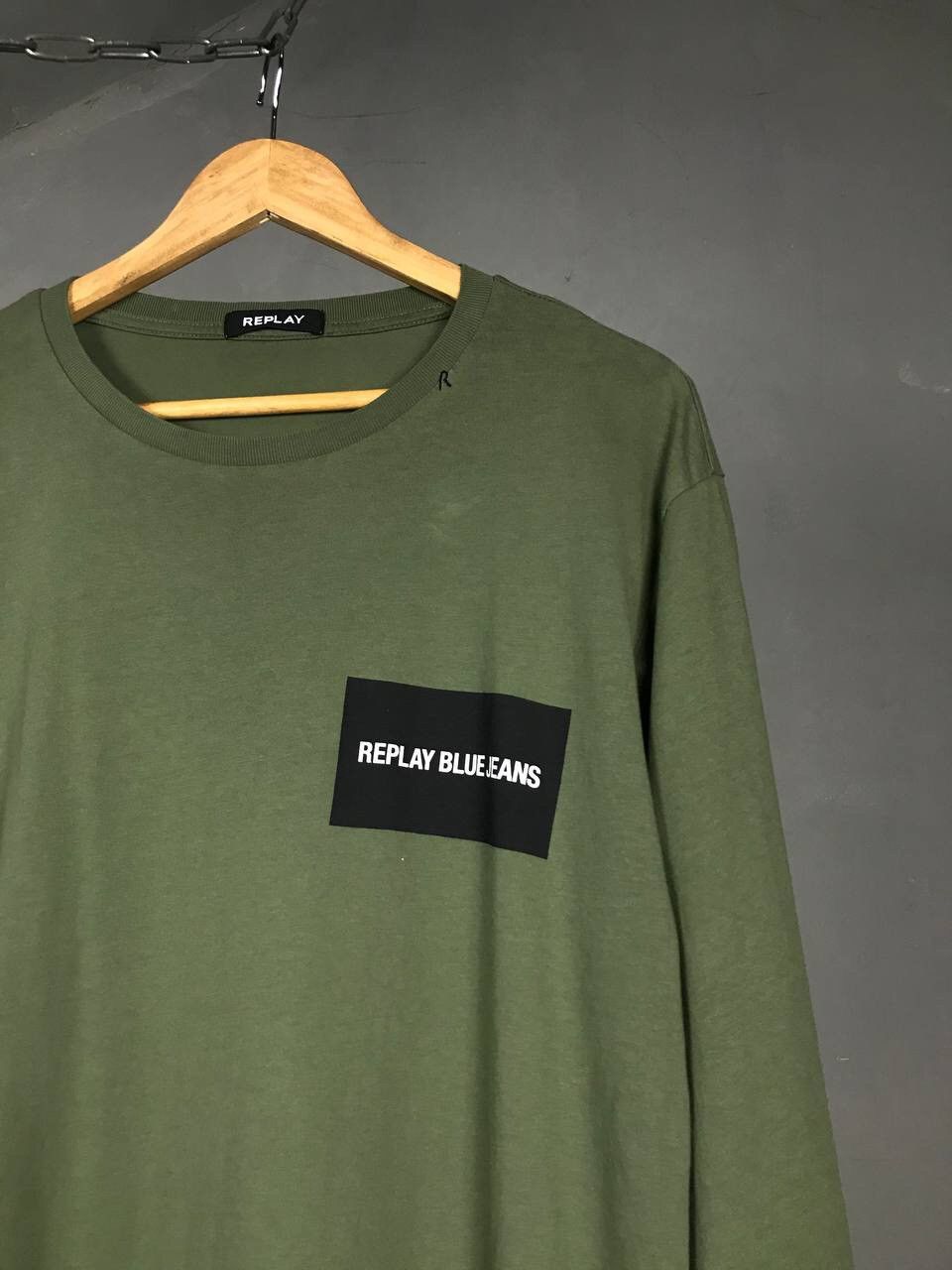 Replay Replay luxury streetwear patch logo longsleeve Size US XL / EU 56 / 4 - 2 Thumbnail