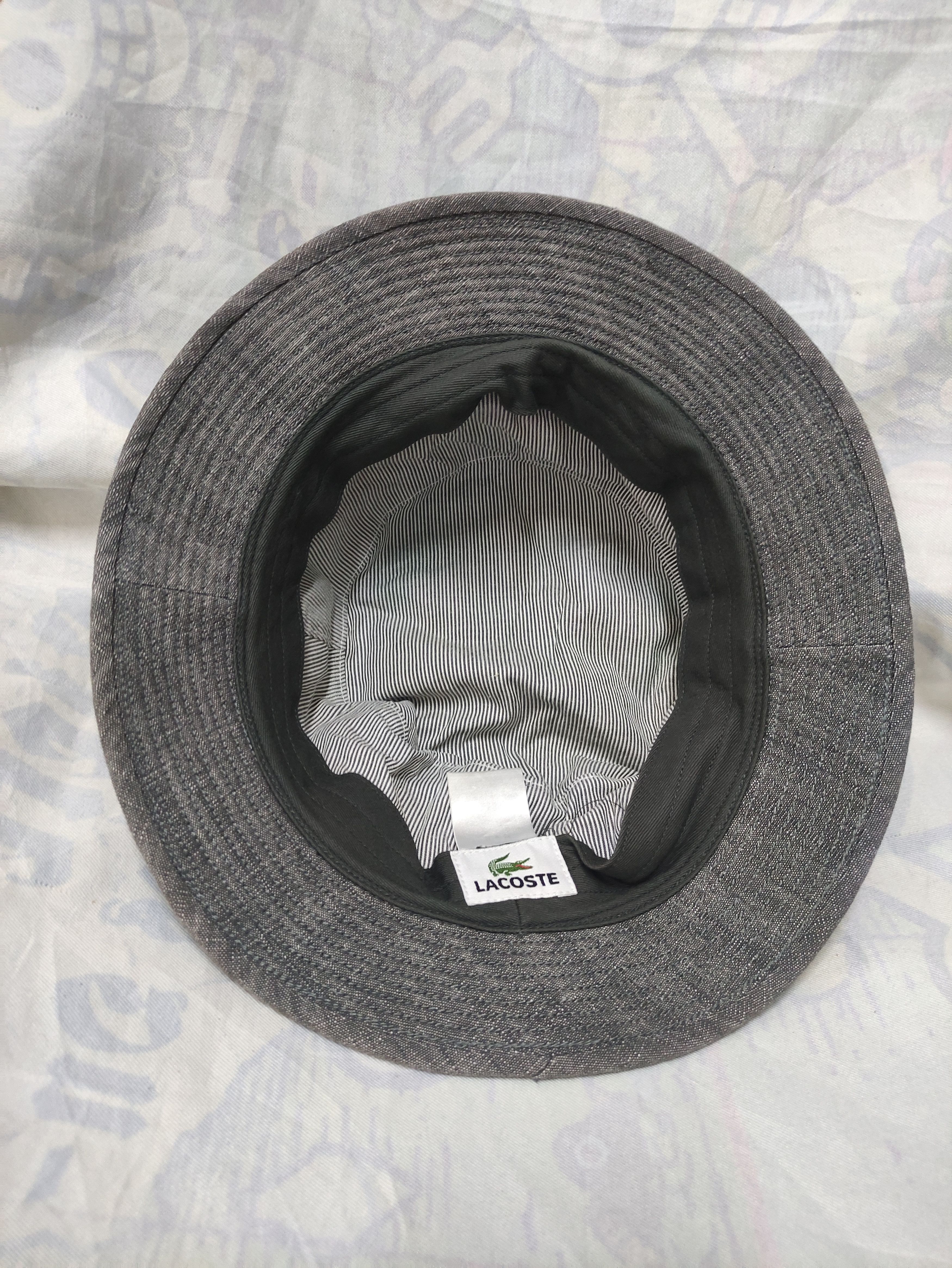 Lacoste LACOSTE VINTAGE BUCKET HAT CHAMBRAY Size ONE SIZE - 2 Thumbnail