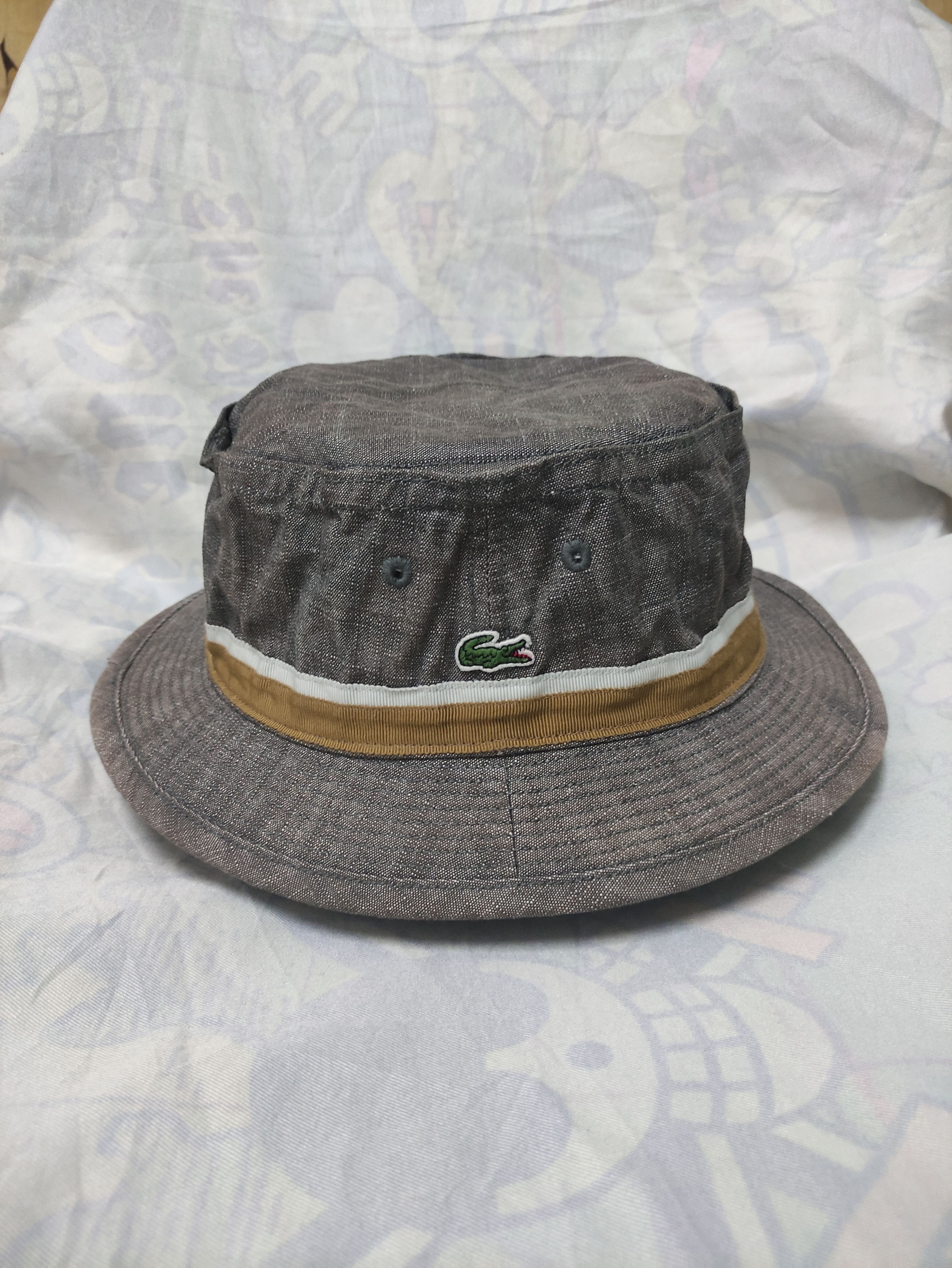 Lacoste LACOSTE VINTAGE BUCKET HAT CHAMBRAY Size ONE SIZE - 1 Thumbnail