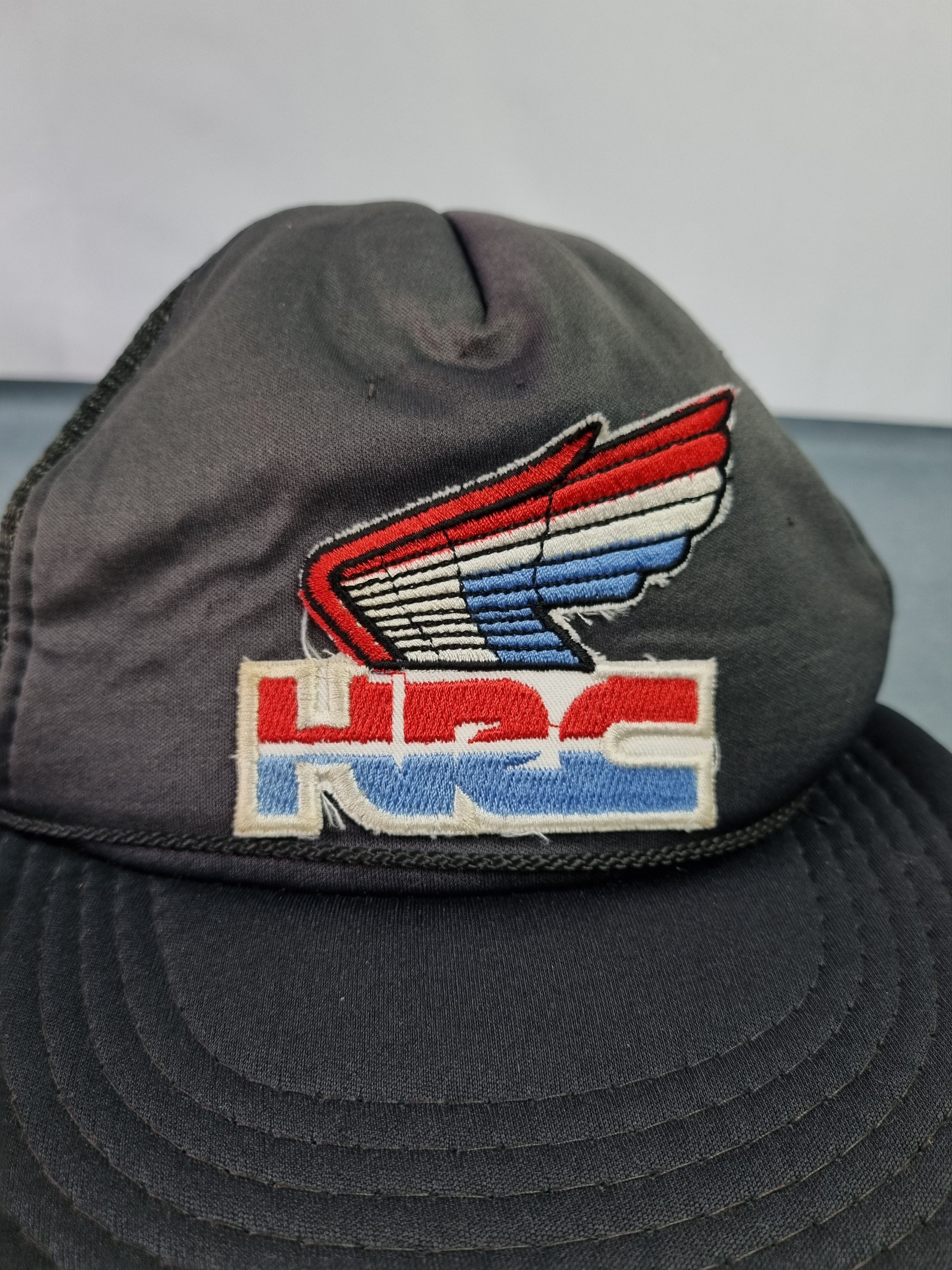 Honda × Vintage 80s Honda Racing Big Logo Vintage Trucker Cap Size ONE SIZE - 3 Thumbnail