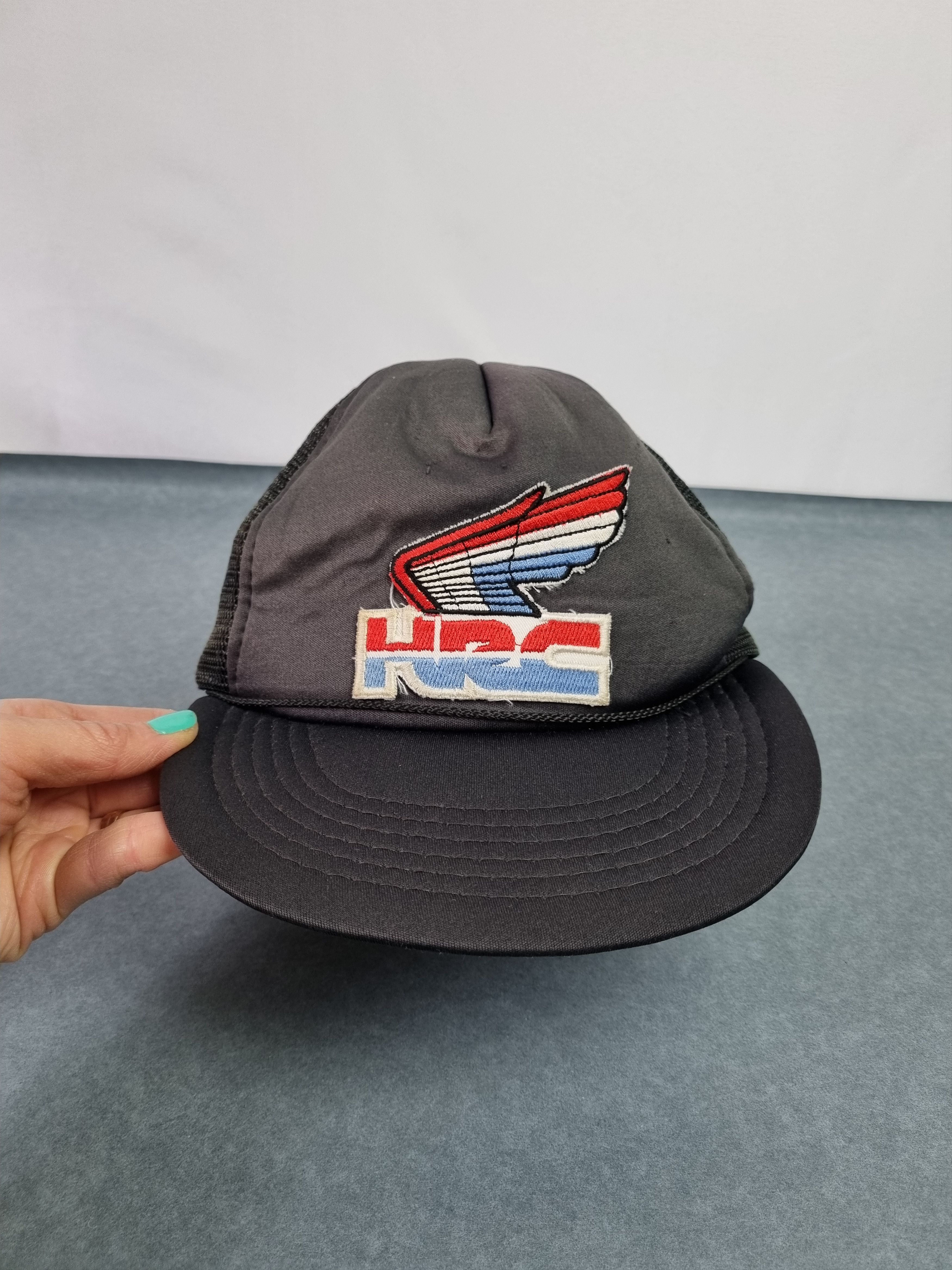 Honda × Vintage 80s Honda Racing Big Logo Vintage Trucker Cap Size ONE SIZE - 1 Thumbnail