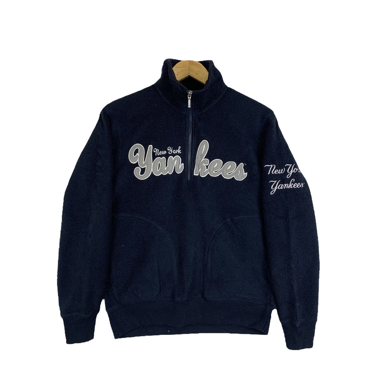 MLB × New York Yankees × Vintage New York YANKEES MLB Baseball Team Fleece Sweatshirt Jumper Size US M / EU 48-50 / 2 - 1 Thumbnail