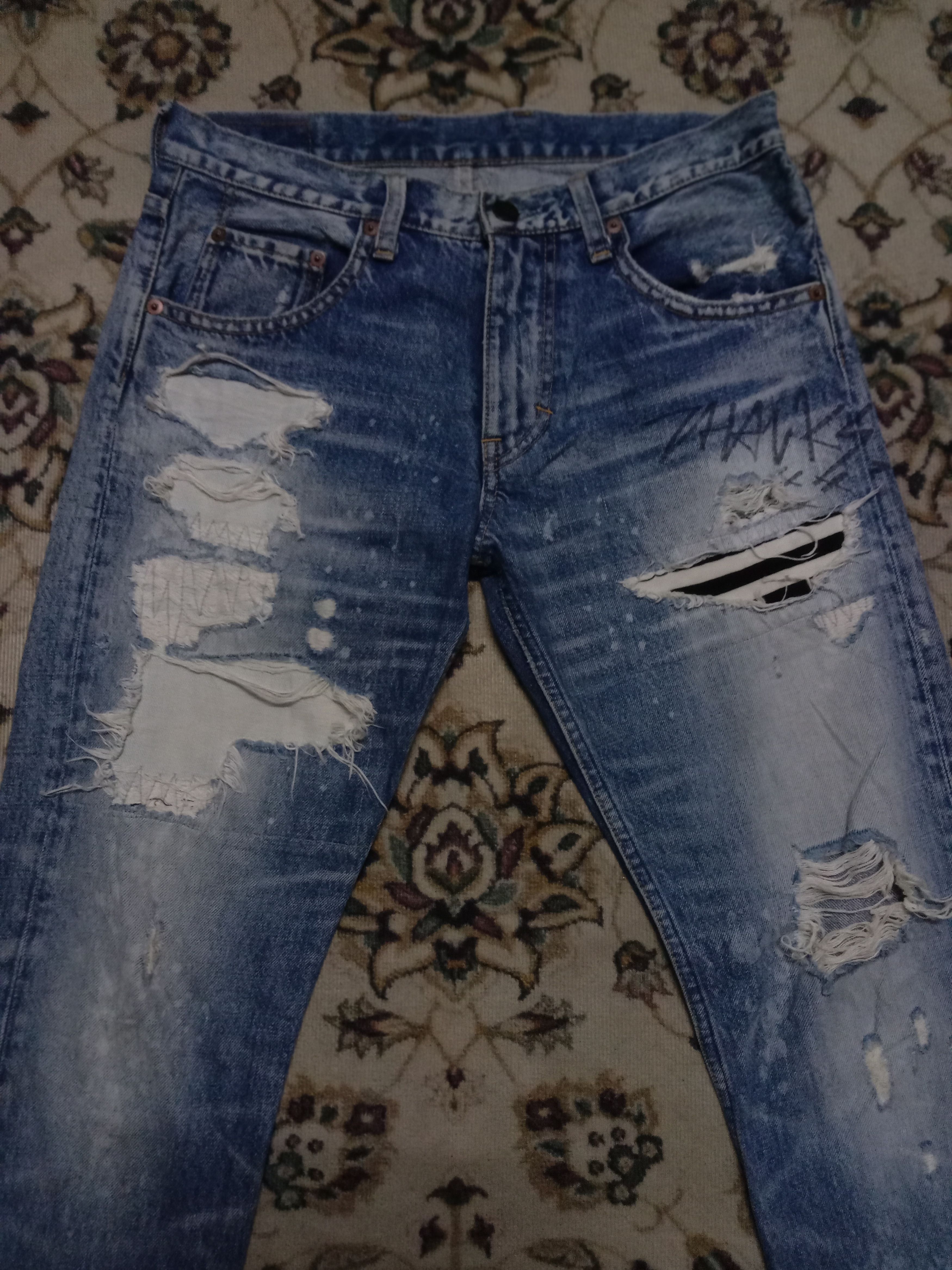 Japanese Brand Rare vtg RNA distressed jeans Punk Kapital Grunge Undercover Size US 30 / EU 46 - 1 Thumbnail