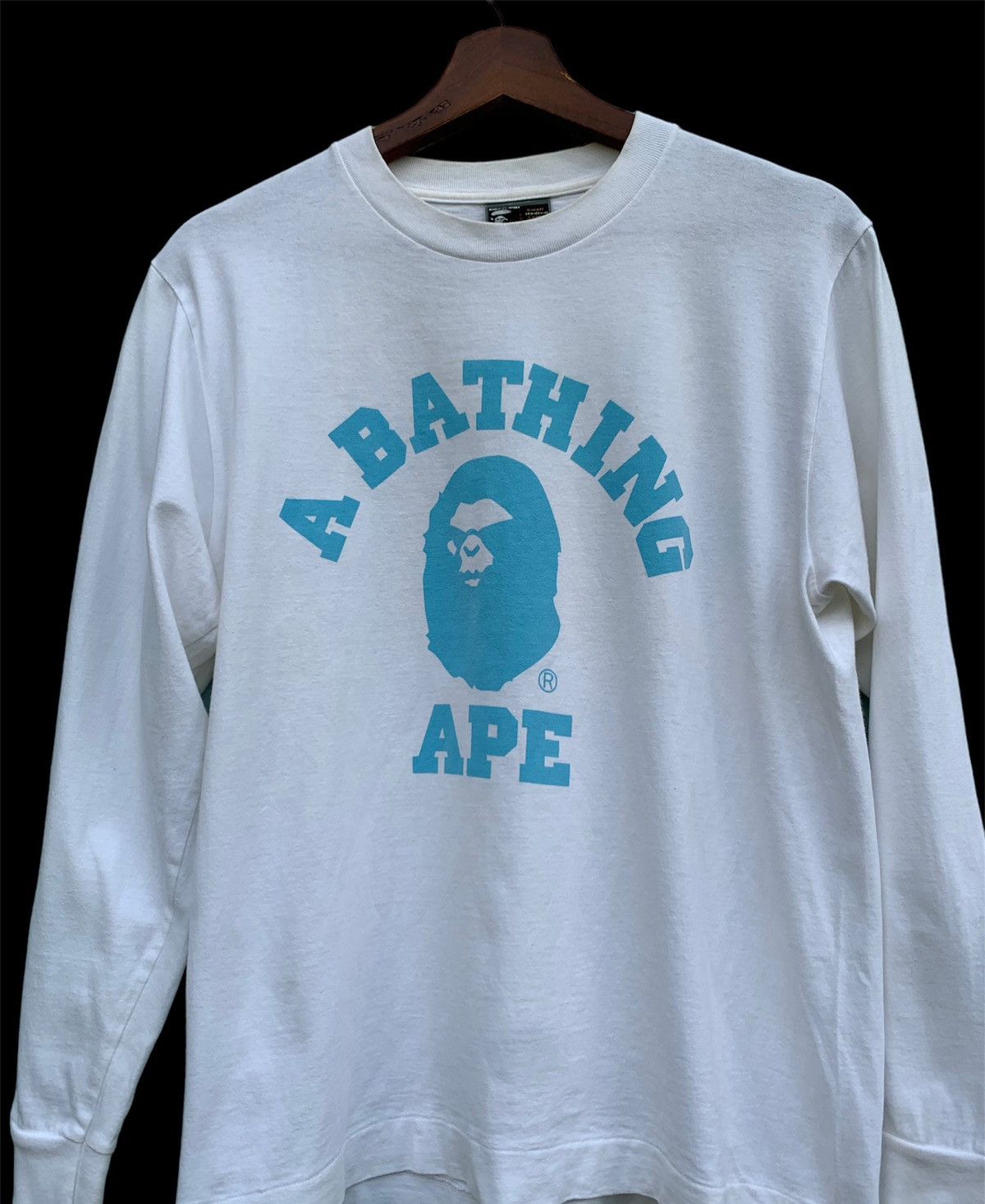 Bape × Vintage COLLEGE L/S TEE Size US M / EU 48-50 / 2 - 2 Thumbnail