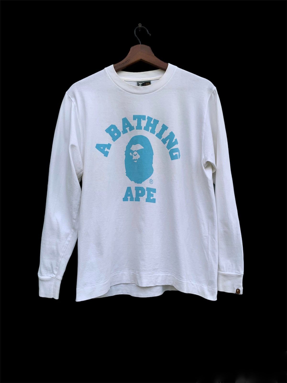 Bape × Vintage COLLEGE L/S TEE Size US M / EU 48-50 / 2 - 1 Thumbnail