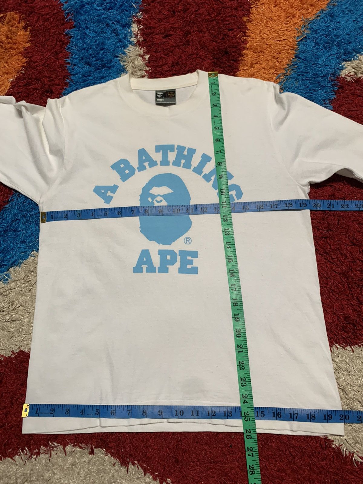 Bape × Vintage COLLEGE L/S TEE Size US M / EU 48-50 / 2 - 9 Thumbnail