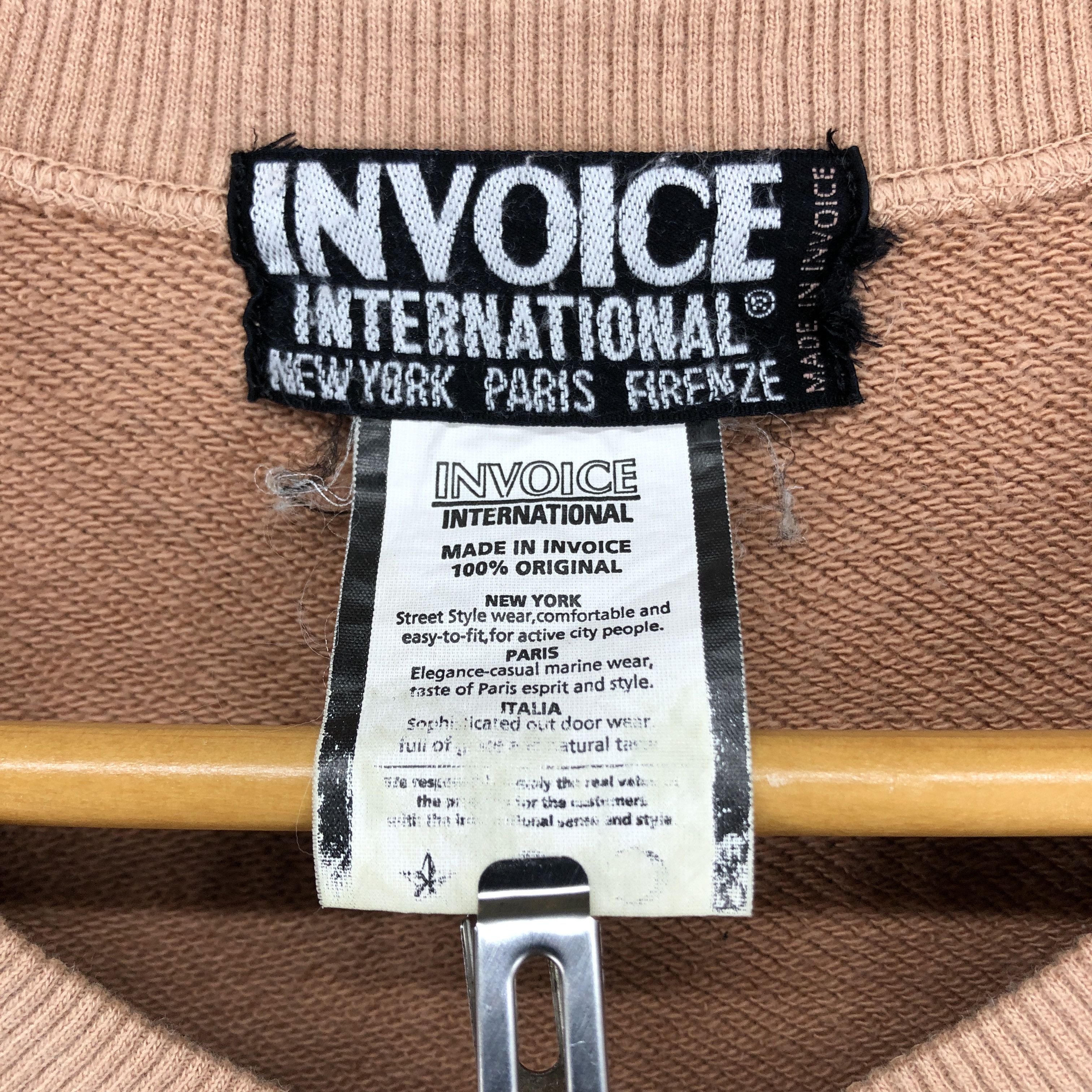 Japanese Brand INVOICE Crew Neck Sweatshirt #0638/AB Size US XXL / EU 58 / 5 - 6 Thumbnail