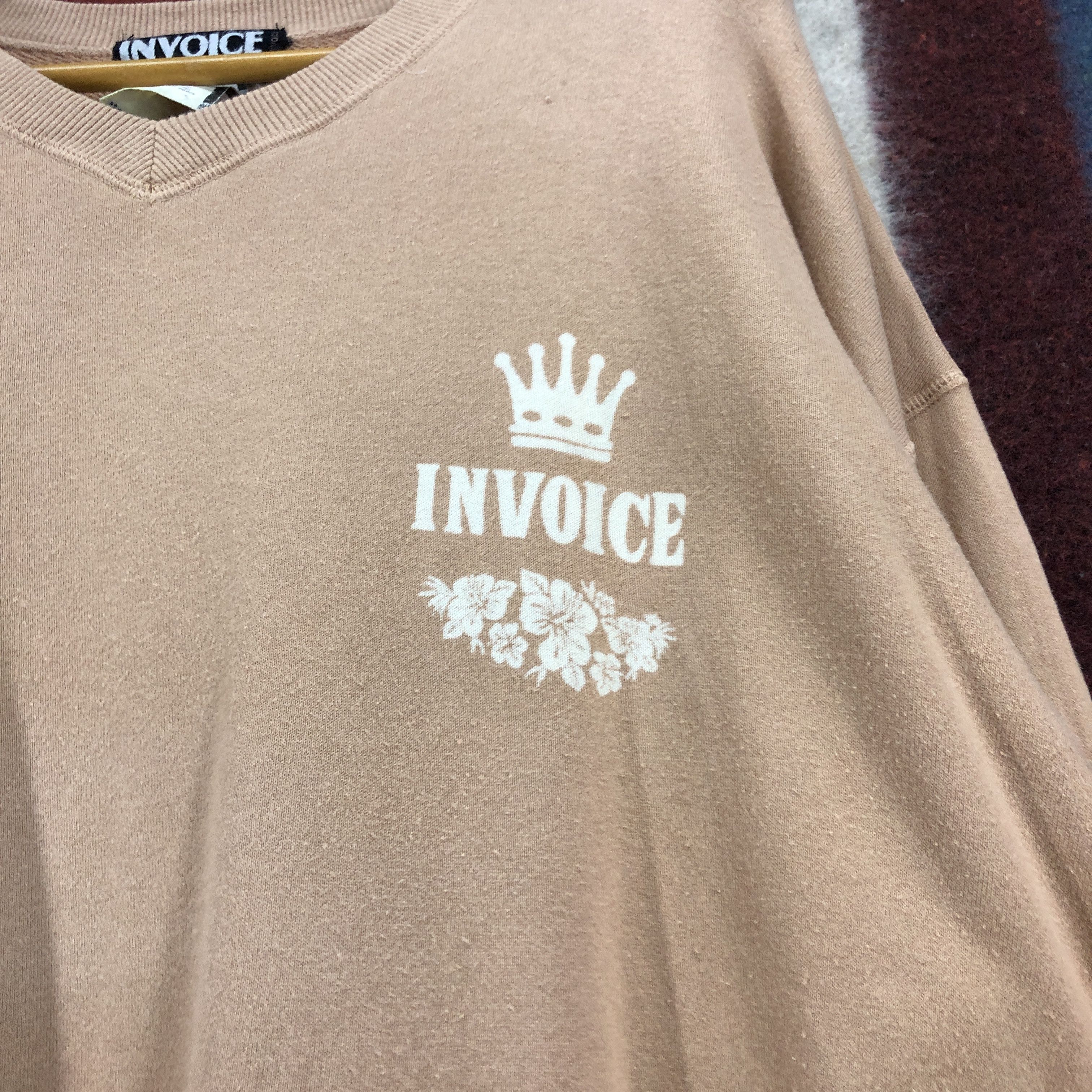 Japanese Brand INVOICE Crew Neck Sweatshirt #0638/AB Size US XXL / EU 58 / 5 - 2 Thumbnail