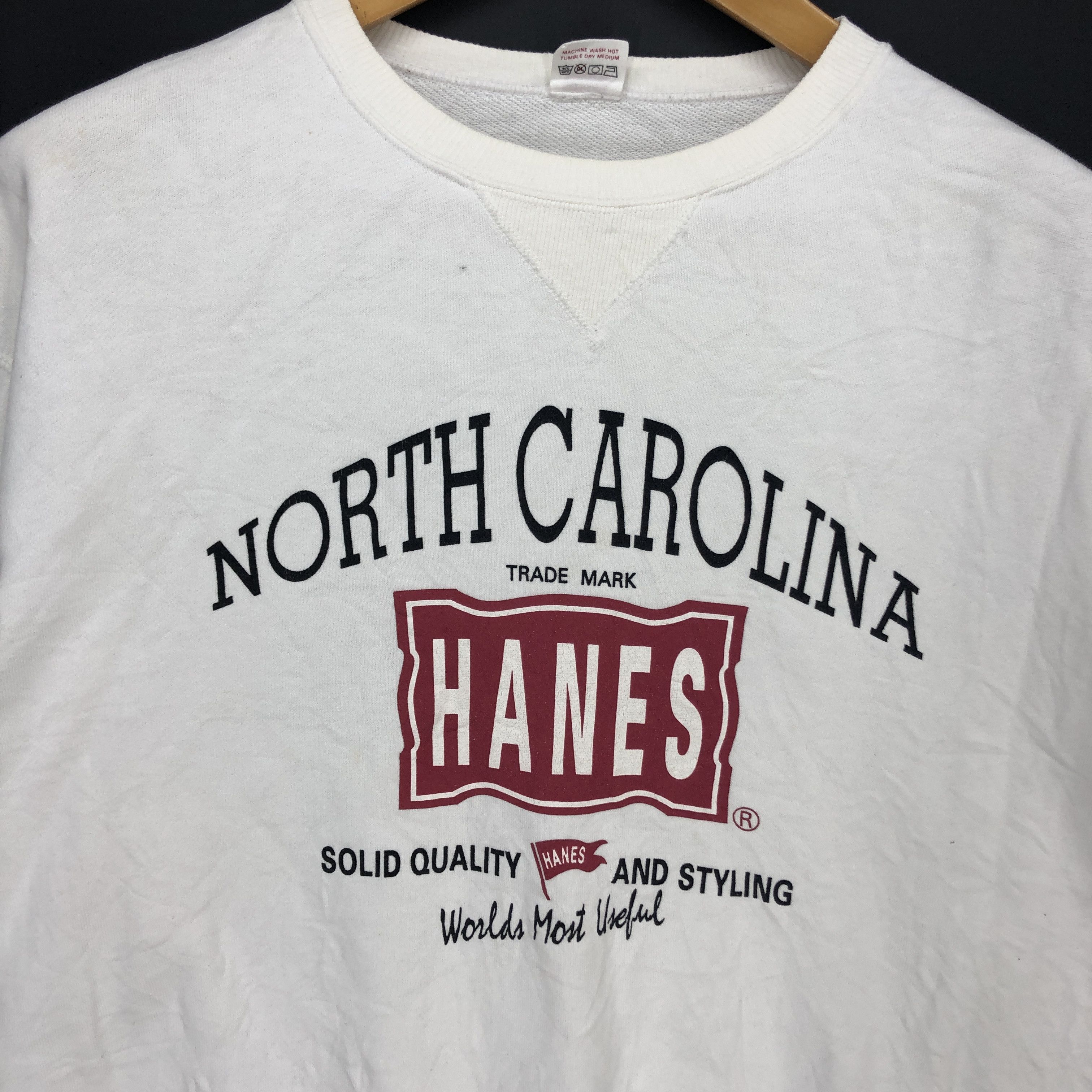 Hanes HANES NORTH CAROLINA Crew Neck Sweatshirt #1130-39 Size US M / EU 48-50 / 2 - 2 Thumbnail