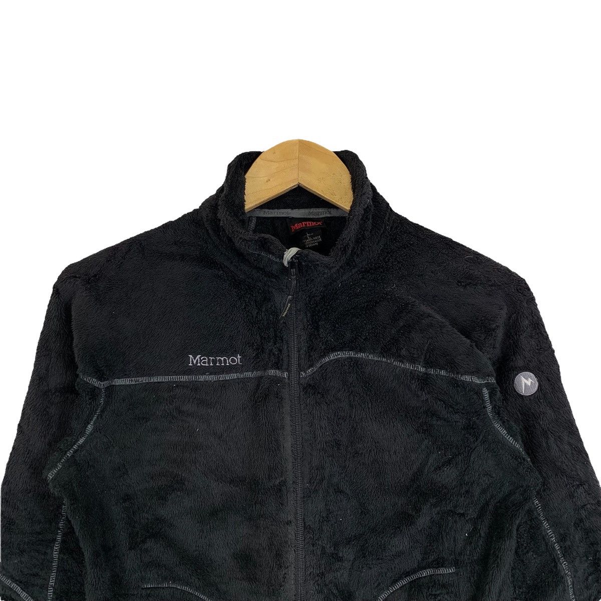 Marmot × Vintage Vintage MARMOT Outdoor Sportswear Fleece Zipper Sweater Size L / US 10 / IT 46 - 4 Thumbnail