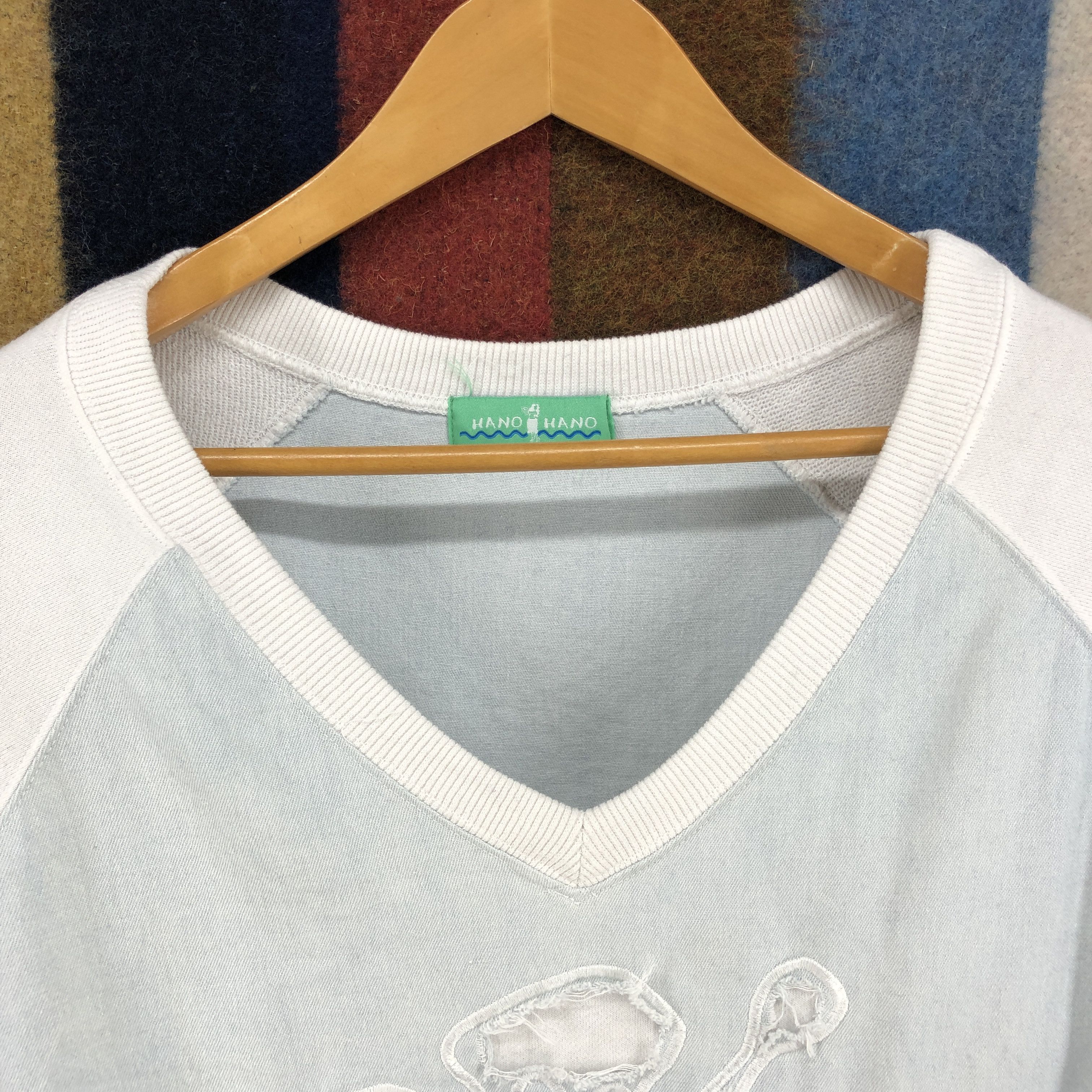 Other HANO HANO Blue Lagoon Sweatshirt Flower Design #0708/AE Size US L / EU 52-54 / 3 - 2 Thumbnail