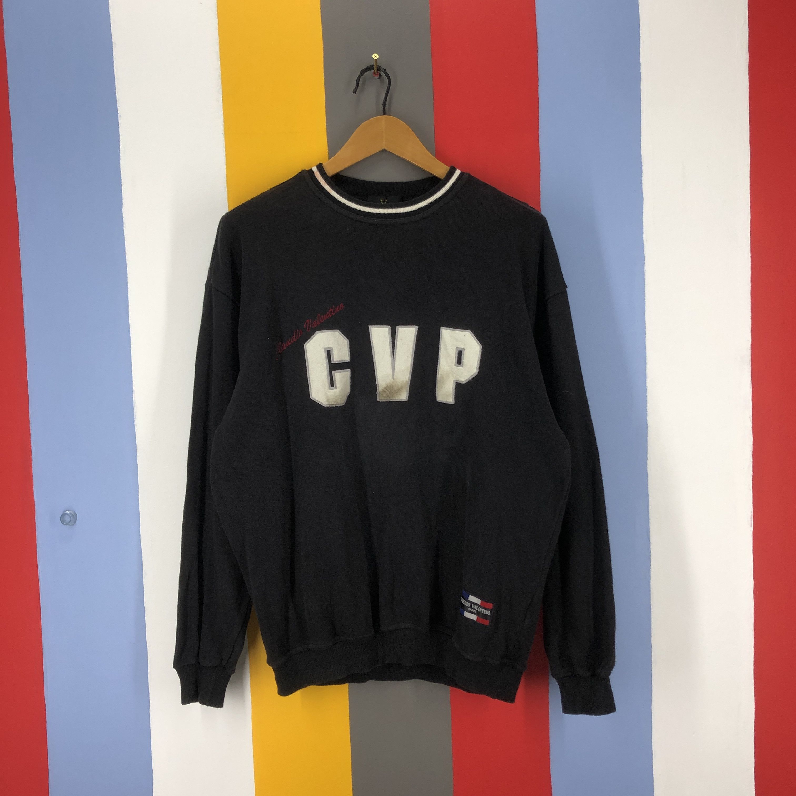 Other Vintage CLAUDIO VALENTINO Made In Japan Sweatshirt #0904/AH Size US L / EU 52-54 / 3 - 1 Thumbnail