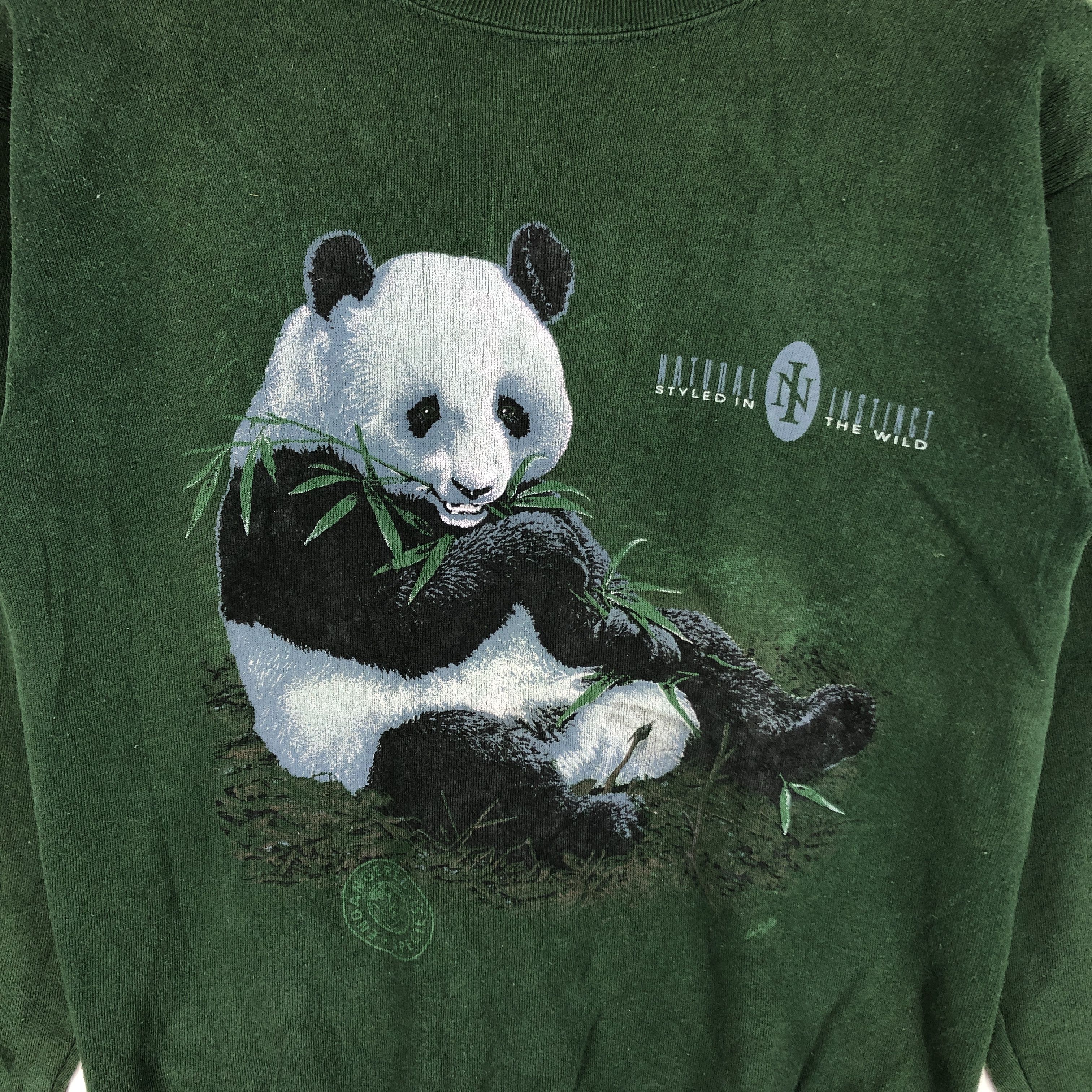 Vintage 90s Vintage PANDA THE ENDANGERED SPECIES Sweatshirt #2540-89 Size US S / EU 44-46 / 1 - 2 Thumbnail