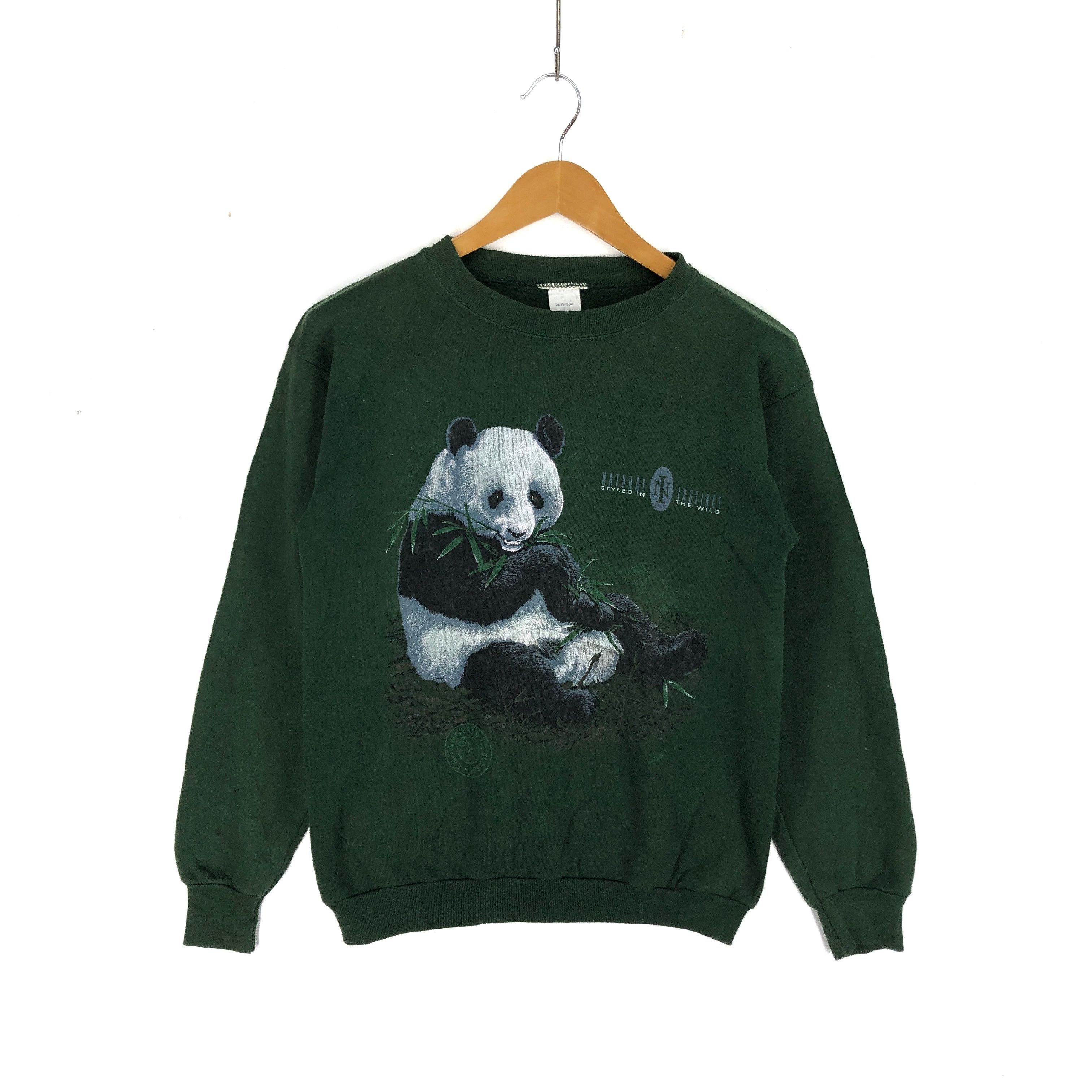 90s Vintage PANDA THE ENDANGERED SPECIES Sweatshirt #2540-89