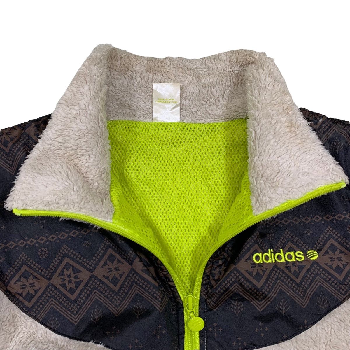 Adidas ADIDAS NEO Sportswear Fleece Deep Pile Zipper Sweater Jacket Size US M / EU 48-50 / 2 - 8 Thumbnail