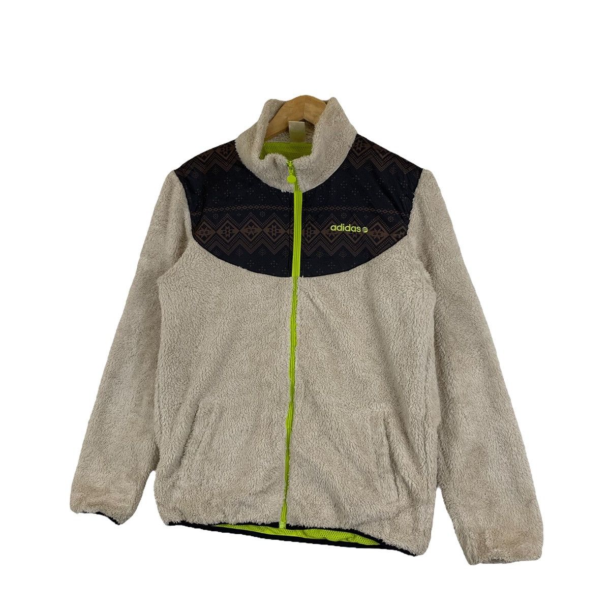 Adidas ADIDAS NEO Sportswear Fleece Deep Pile Zipper Sweater Jacket Size US M / EU 48-50 / 2 - 4 Thumbnail
