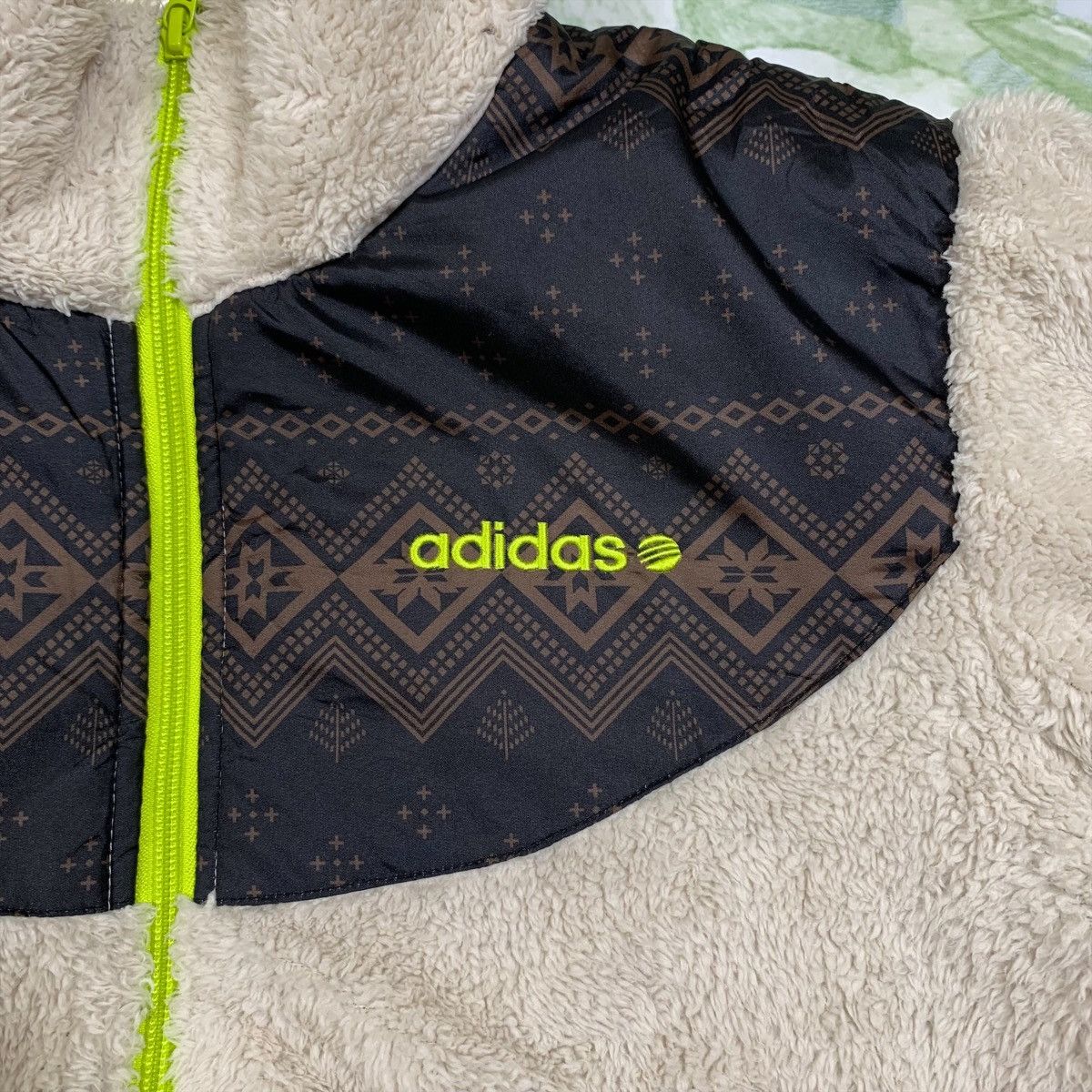 Adidas ADIDAS NEO Sportswear Fleece Deep Pile Zipper Sweater Jacket Size US M / EU 48-50 / 2 - 10 Thumbnail