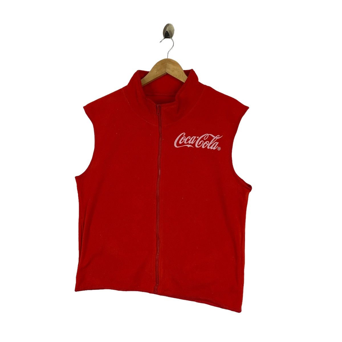 Coca Cola × Vintage COCA COLA Carbonate Drinking Fleece Zipper Vests Jacket Size US M / EU 48-50 / 2 - 4 Thumbnail