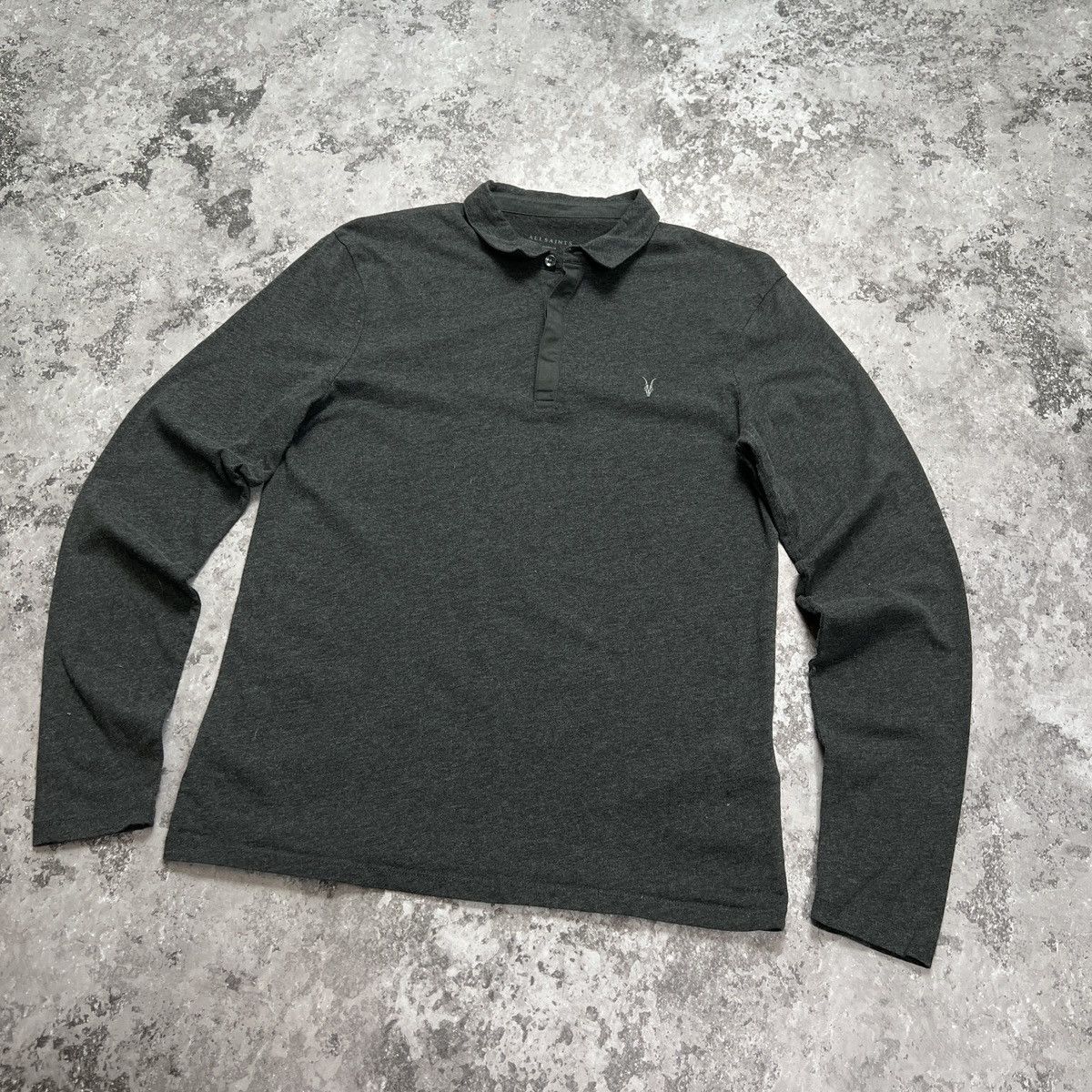 Allsaints Allsaints Long Sleeve Polo Shirt Size US M / EU 48-50 / 2 - 4 Thumbnail
