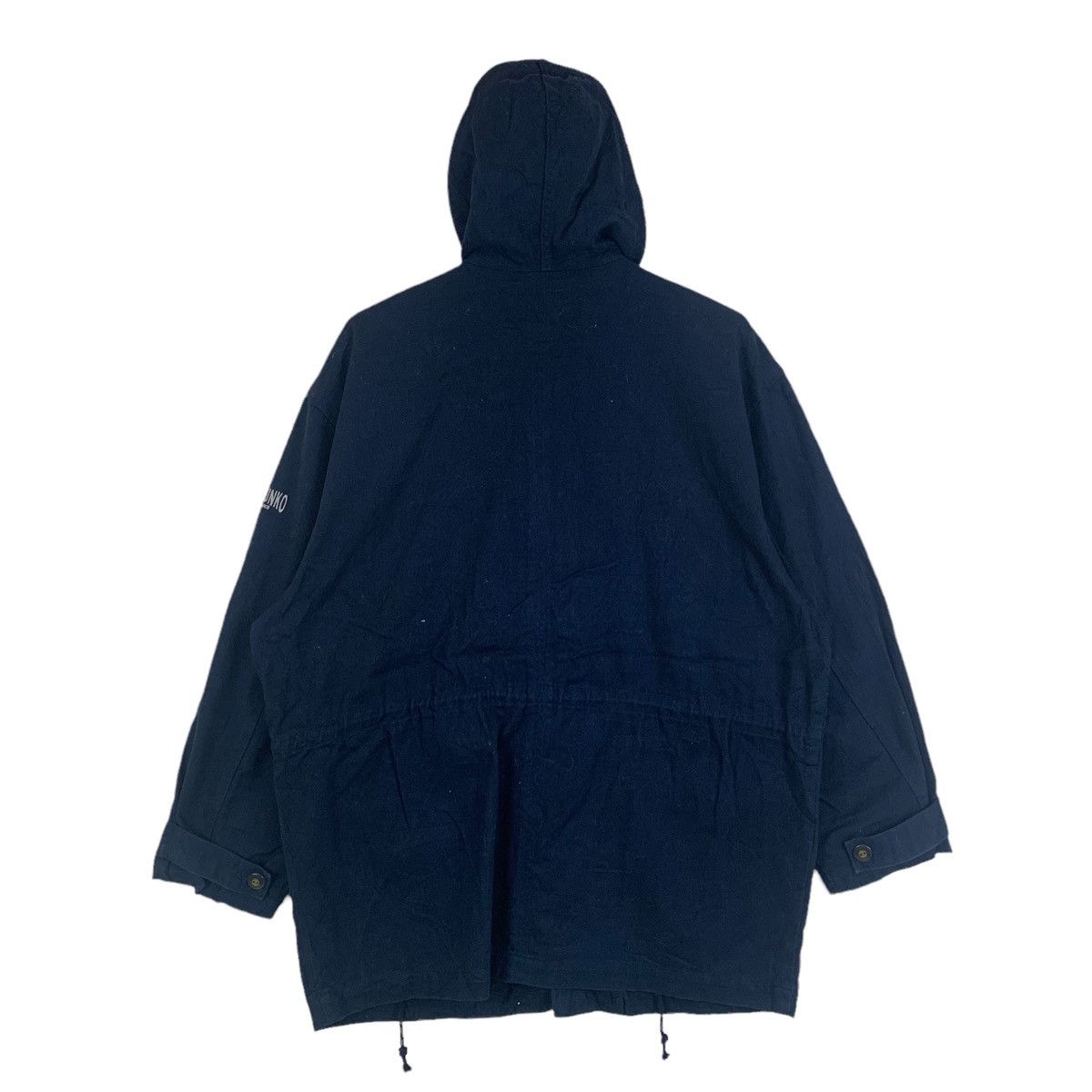 Japanese Brand × Mr. Junko × Vintage Mr JUNKO Jeans Japanese Brand Design Hoodie Long Coat Jacket Size US M / EU 48-50 / 2 - 2 Thumbnail