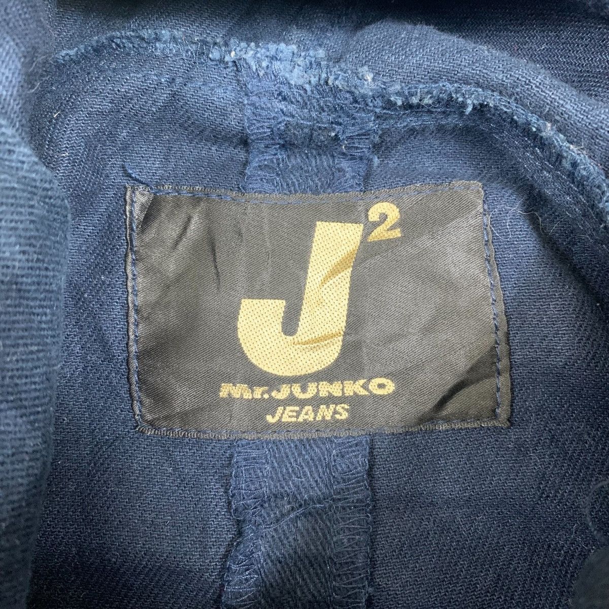 Japanese Brand × Mr. Junko × Vintage Mr JUNKO Jeans Japanese Brand Design Hoodie Long Coat Jacket Size US M / EU 48-50 / 2 - 6 Thumbnail