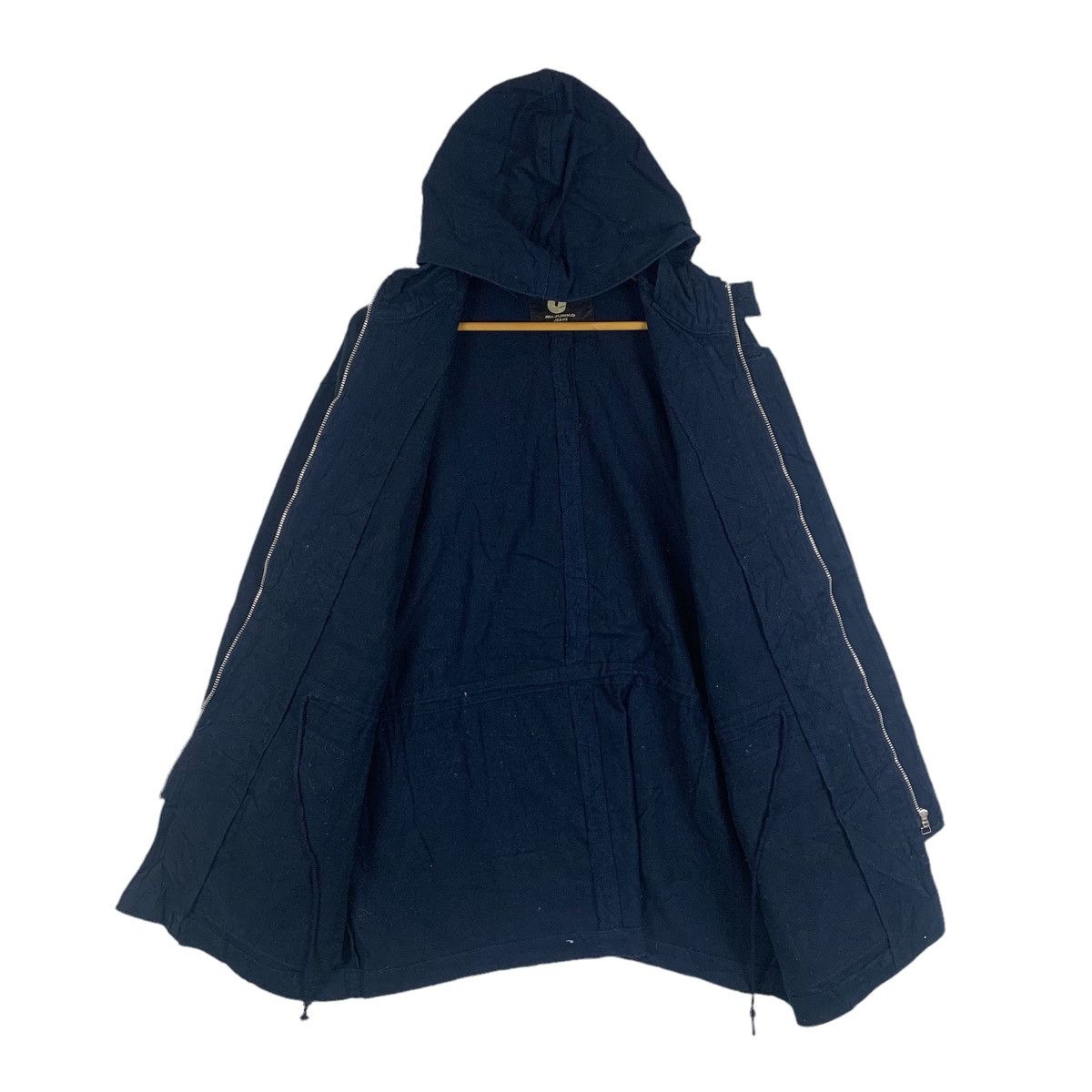 Japanese Brand × Mr. Junko × Vintage Mr JUNKO Jeans Japanese Brand Design Hoodie Long Coat Jacket Size US M / EU 48-50 / 2 - 3 Thumbnail