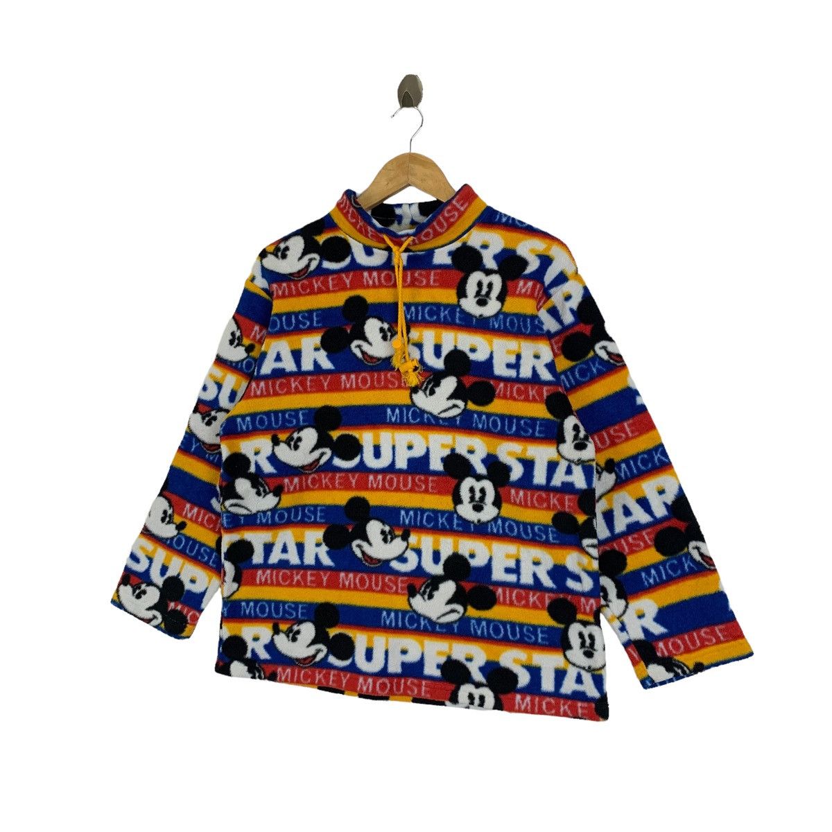 Cartoon Network × Mickey Mouse × Vintage MICKEY MOUSE Disney Cartoon Design Fleece Long Sleeve Size L / US 10 / IT 46 - 3 Thumbnail