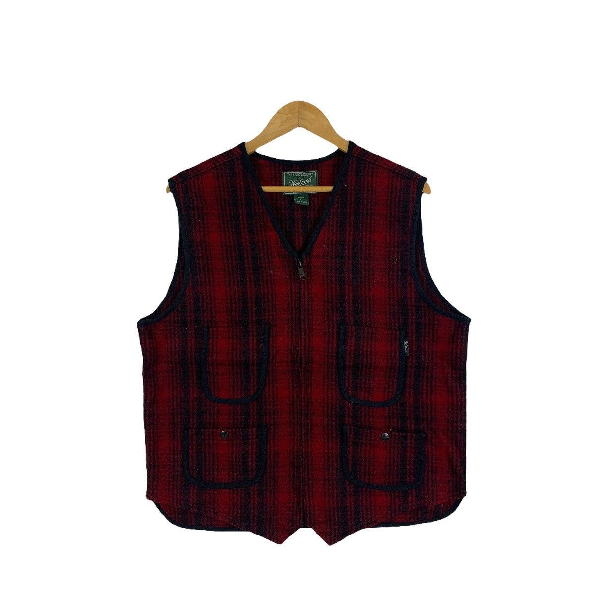 Woolrich Woolen Mills WOOLRICH Woolen Mills Checkered Tartan Design Vests Jacket Size US L / EU 52-54 / 3 - 1 Thumbnail