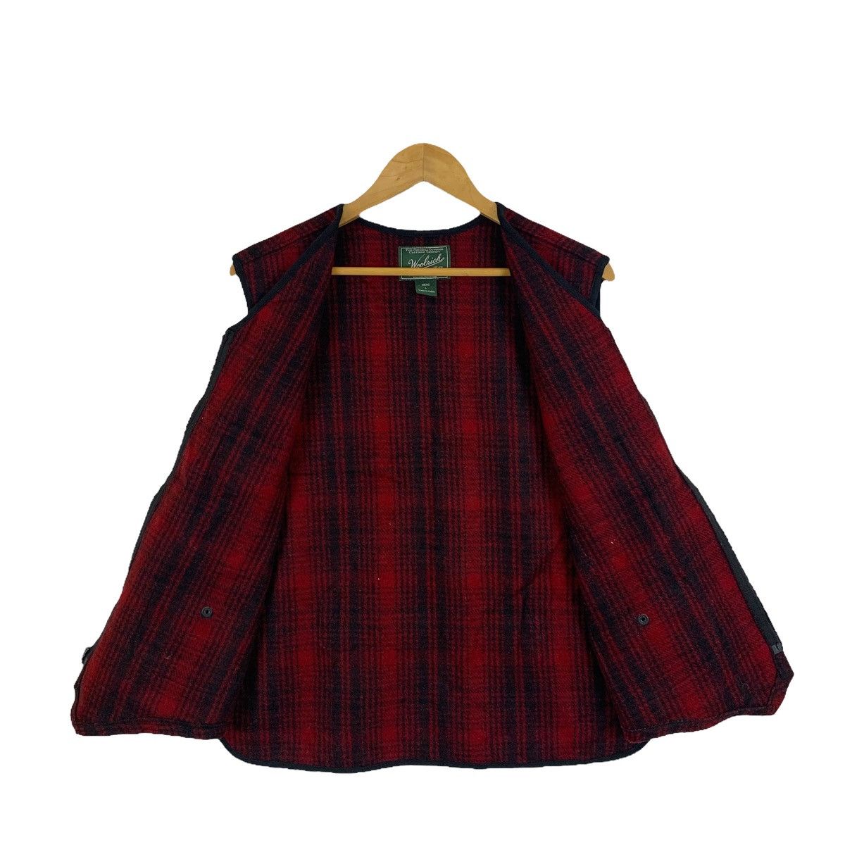 Woolrich Woolen Mills WOOLRICH Woolen Mills Checkered Tartan Design Vests Jacket Size US L / EU 52-54 / 3 - 3 Thumbnail