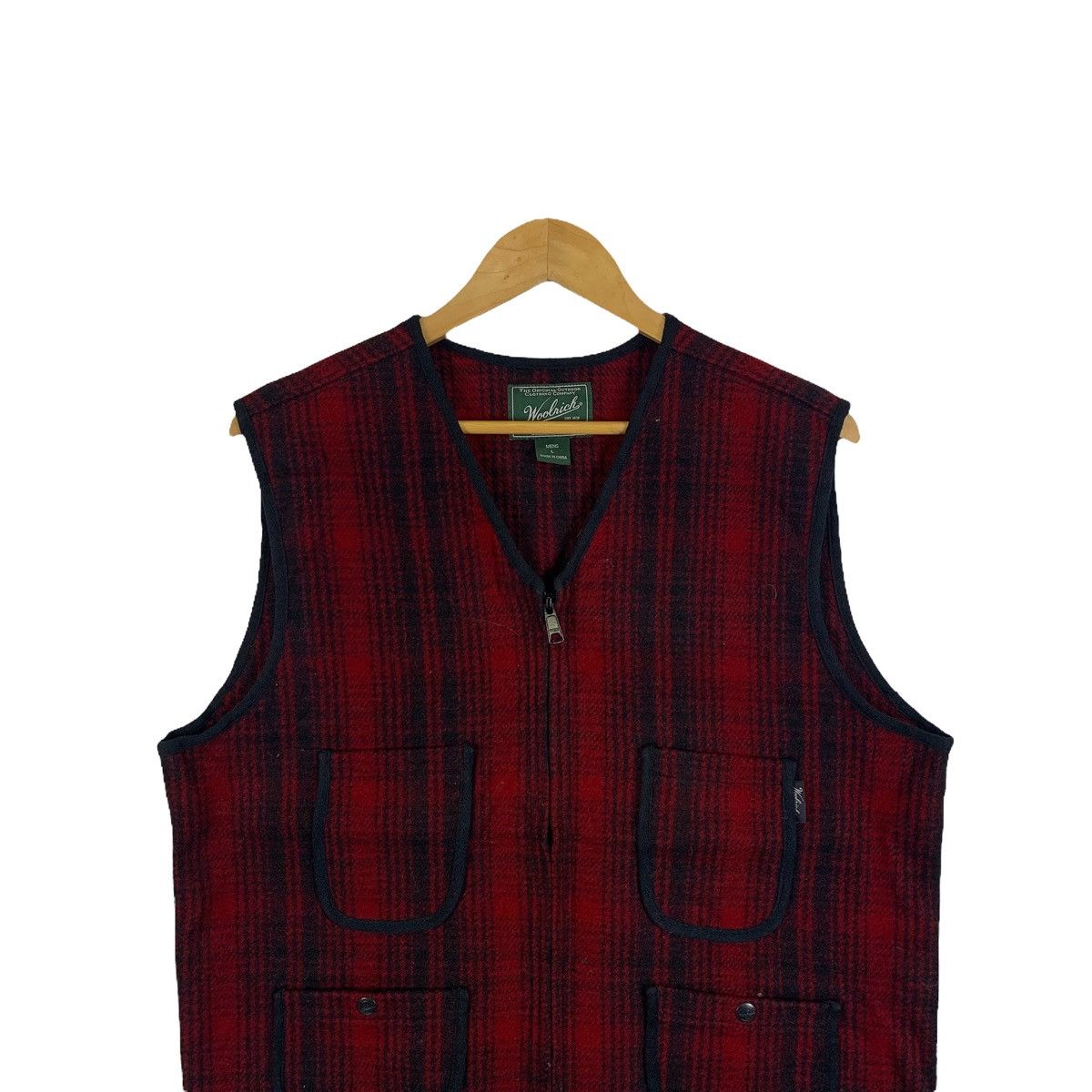 Woolrich Woolen Mills WOOLRICH Woolen Mills Checkered Tartan Design Vests Jacket Size US L / EU 52-54 / 3 - 5 Thumbnail