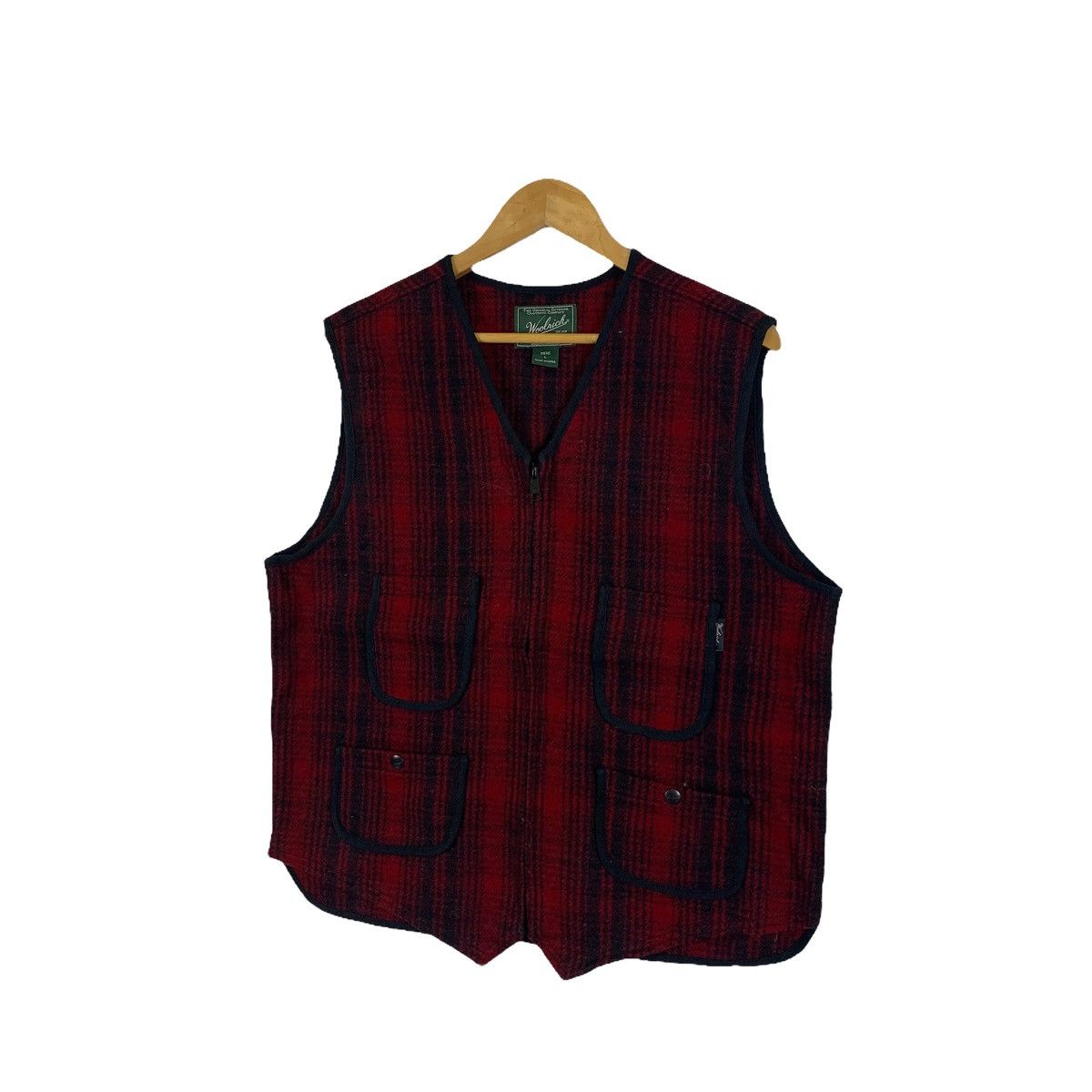 Woolrich Woolen Mills WOOLRICH Woolen Mills Checkered Tartan Design Vests Jacket Size US L / EU 52-54 / 3 - 4 Thumbnail