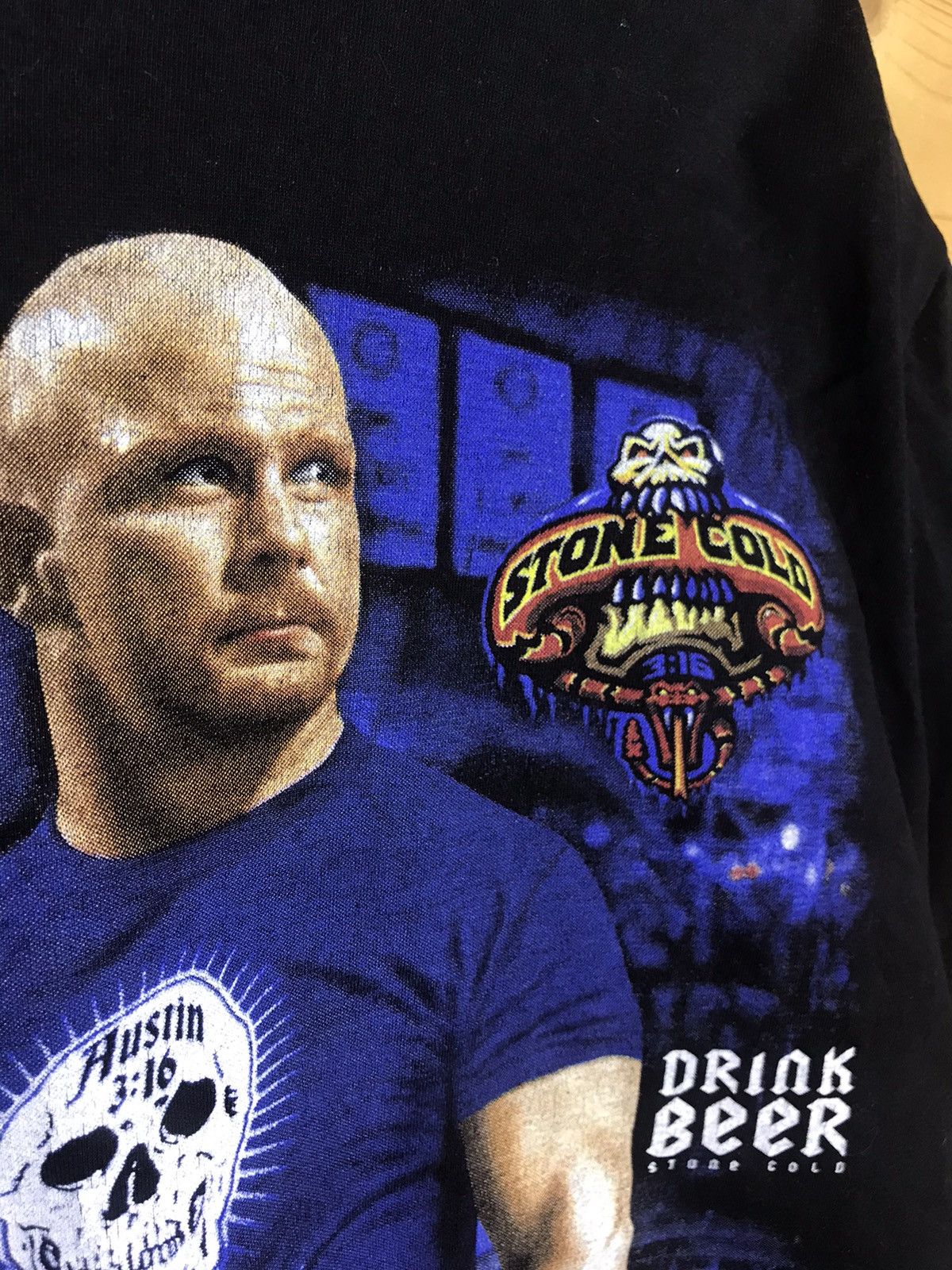 WWE Rare Vintage Stone Cold Austin Thunder t-shirt Size US L / EU 52-54 / 3 - 5 Thumbnail