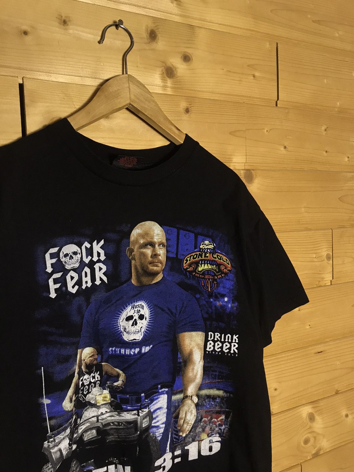 WWE Rare Vintage Stone Cold Austin Thunder t-shirt Size US L / EU 52-54 / 3 - 2 Thumbnail