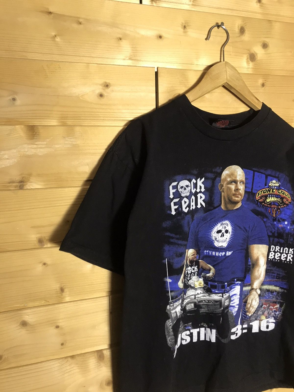 WWE Rare Vintage Stone Cold Austin Thunder t-shirt Size US L / EU 52-54 / 3 - 3 Thumbnail