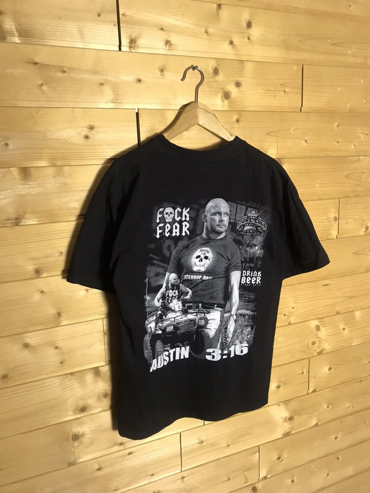 WWE Rare Vintage Stone Cold Austin Thunder t-shirt Size US L / EU 52-54 / 3 - 9 Thumbnail